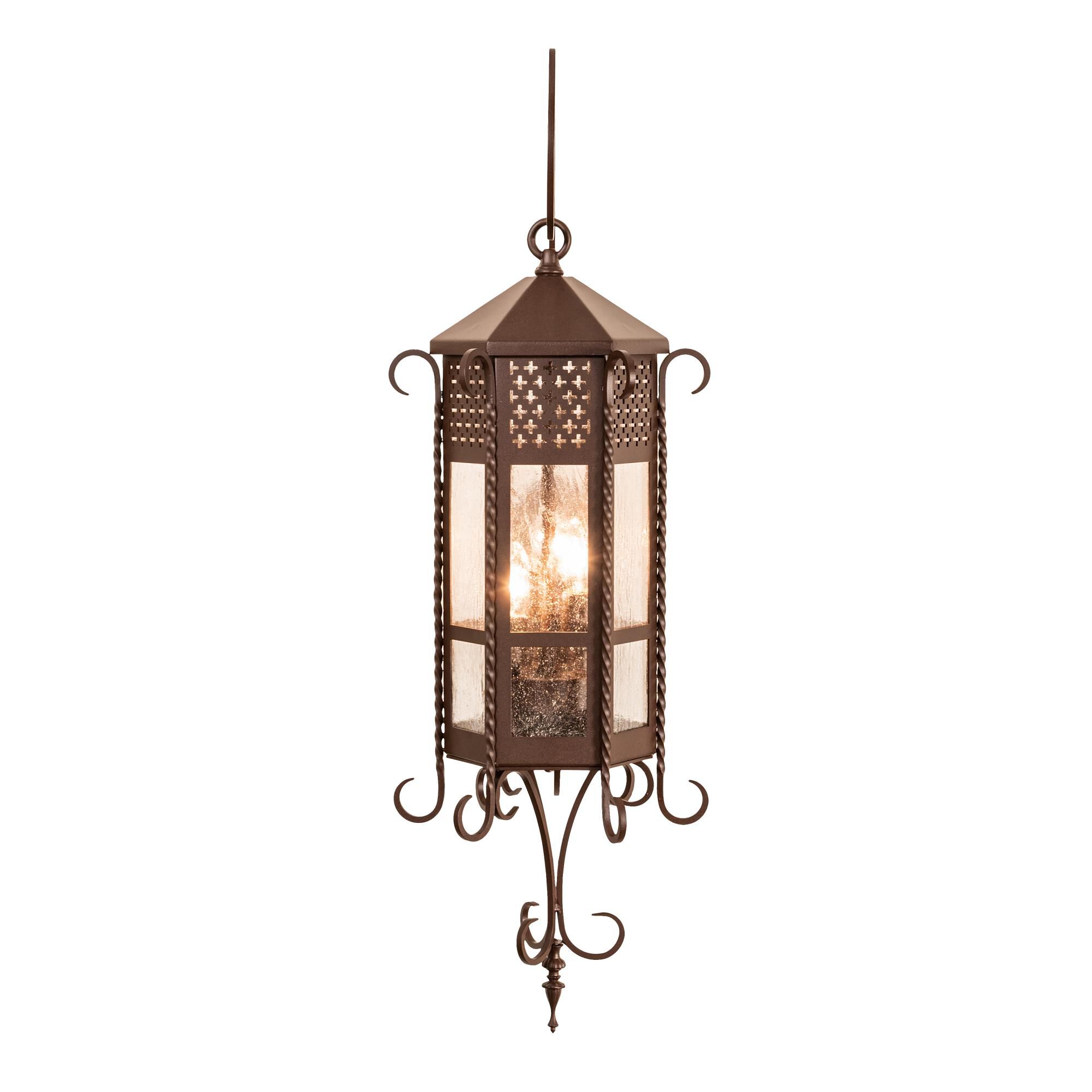 Old London 36 Inch Tall 3 Light Outdoor Wall Light by Meyda Lighting