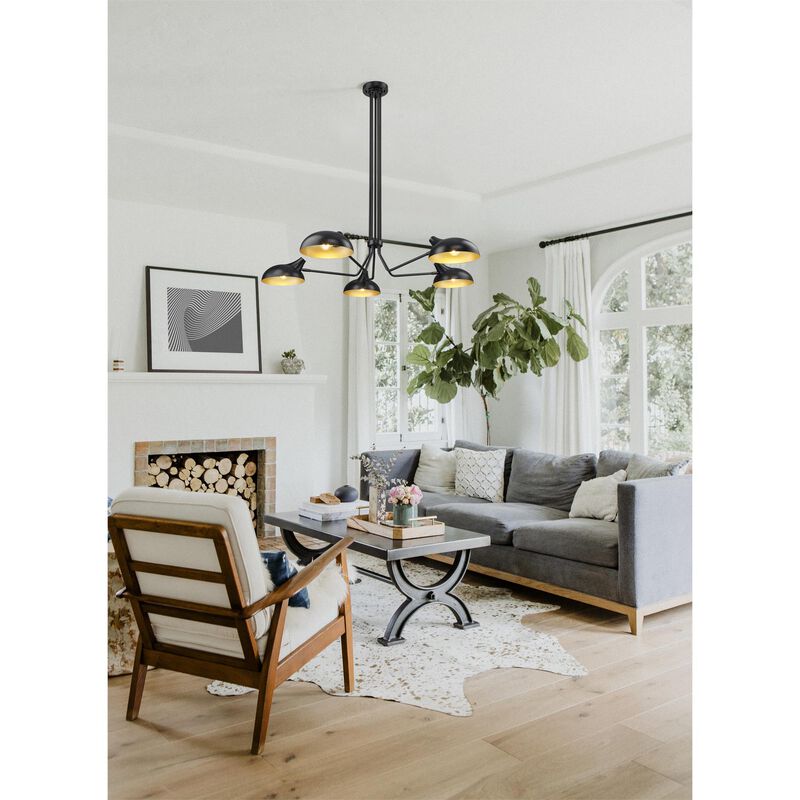 Bellamy 52 Inch 5 Light Semi Flush Mount by Z-Lite