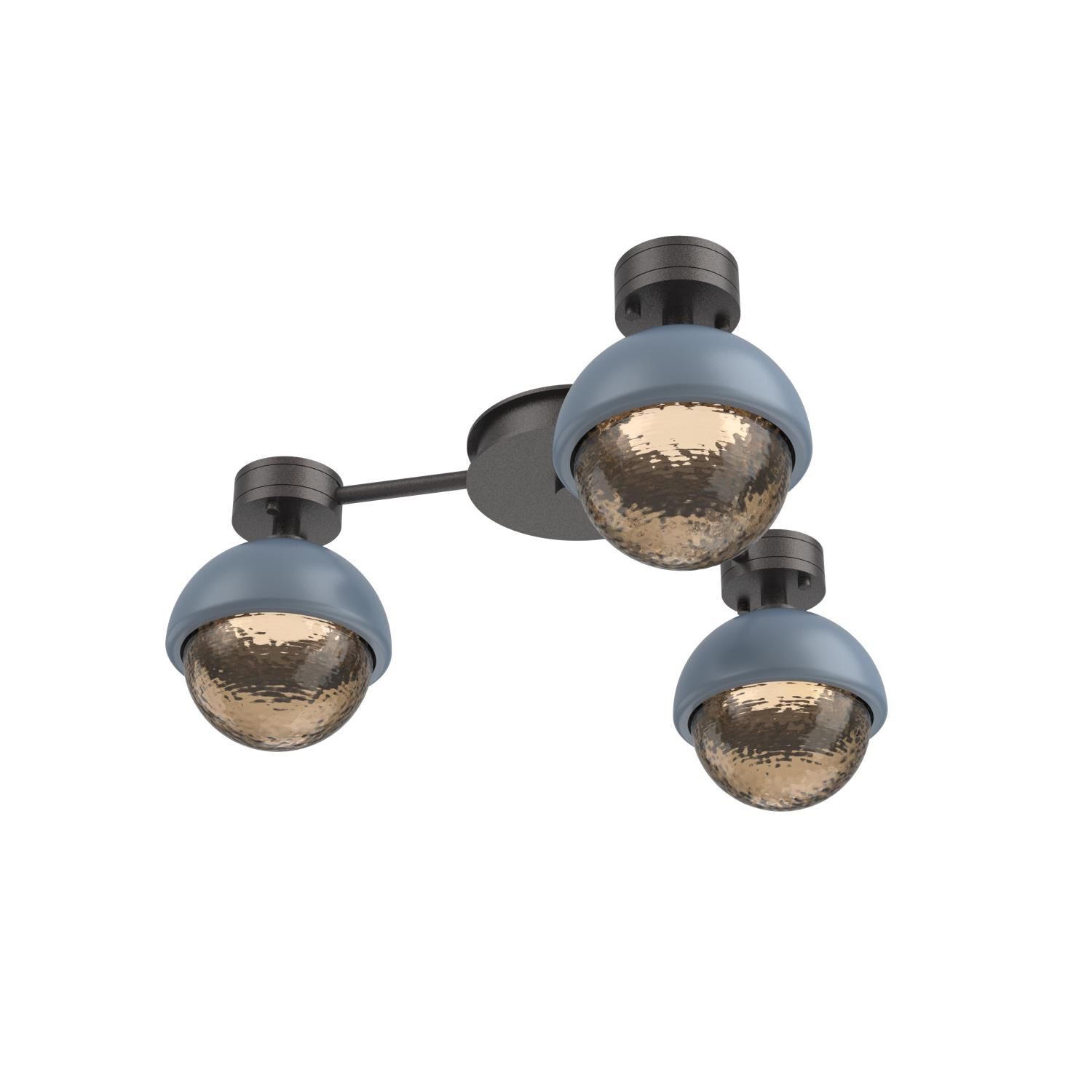 Shown in Graphite finish and Bronze glass and Poppy Blue accent