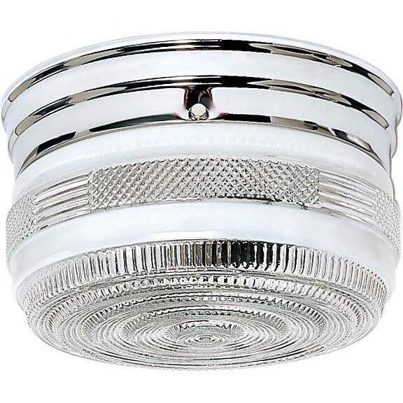 Shown in Polished Chrome finish and Medium Crystal glass