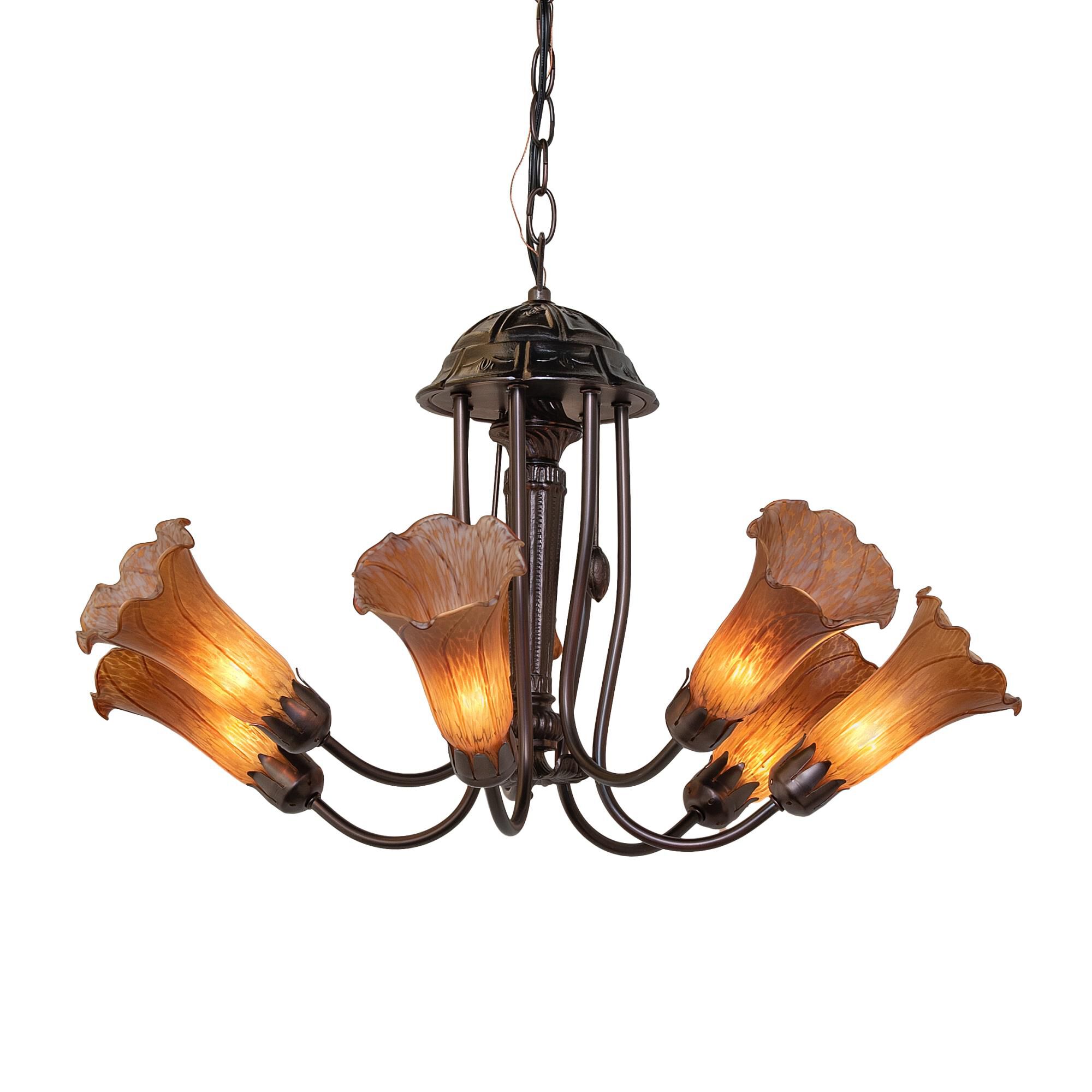 Shown in Mahogany Bronze finish and Amber /Acrylic glass