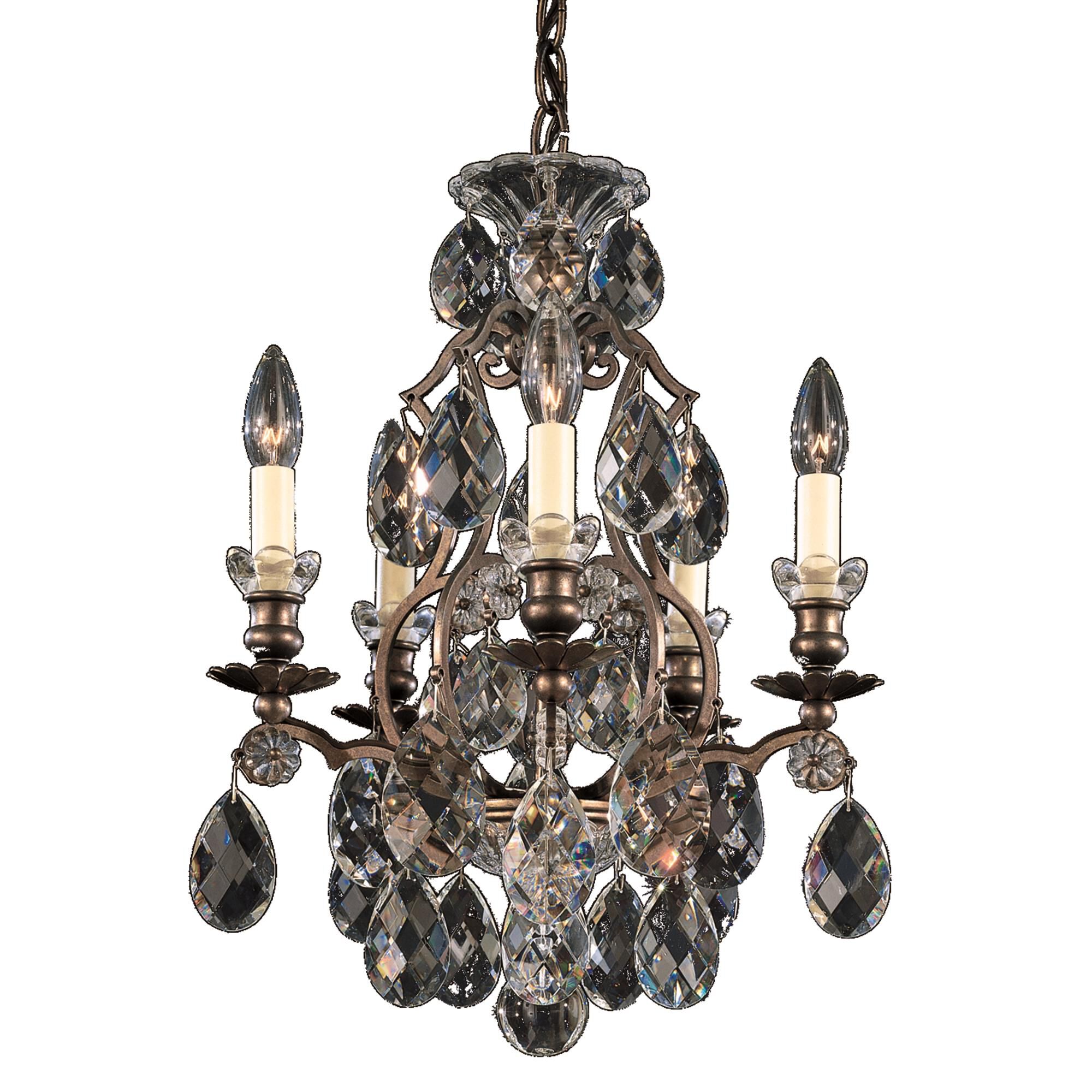 Renaissance 14 Inch 5 Light Mini Chandelier by Schonbek