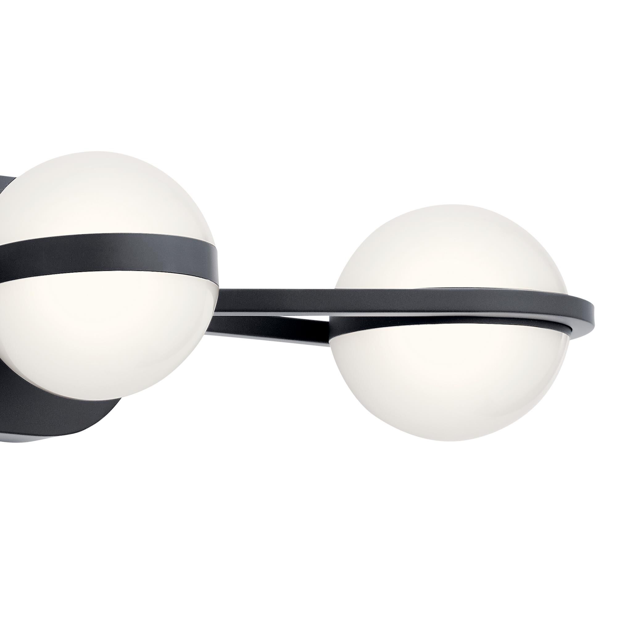 Shown in Matte Black finish and White Acrylic glass