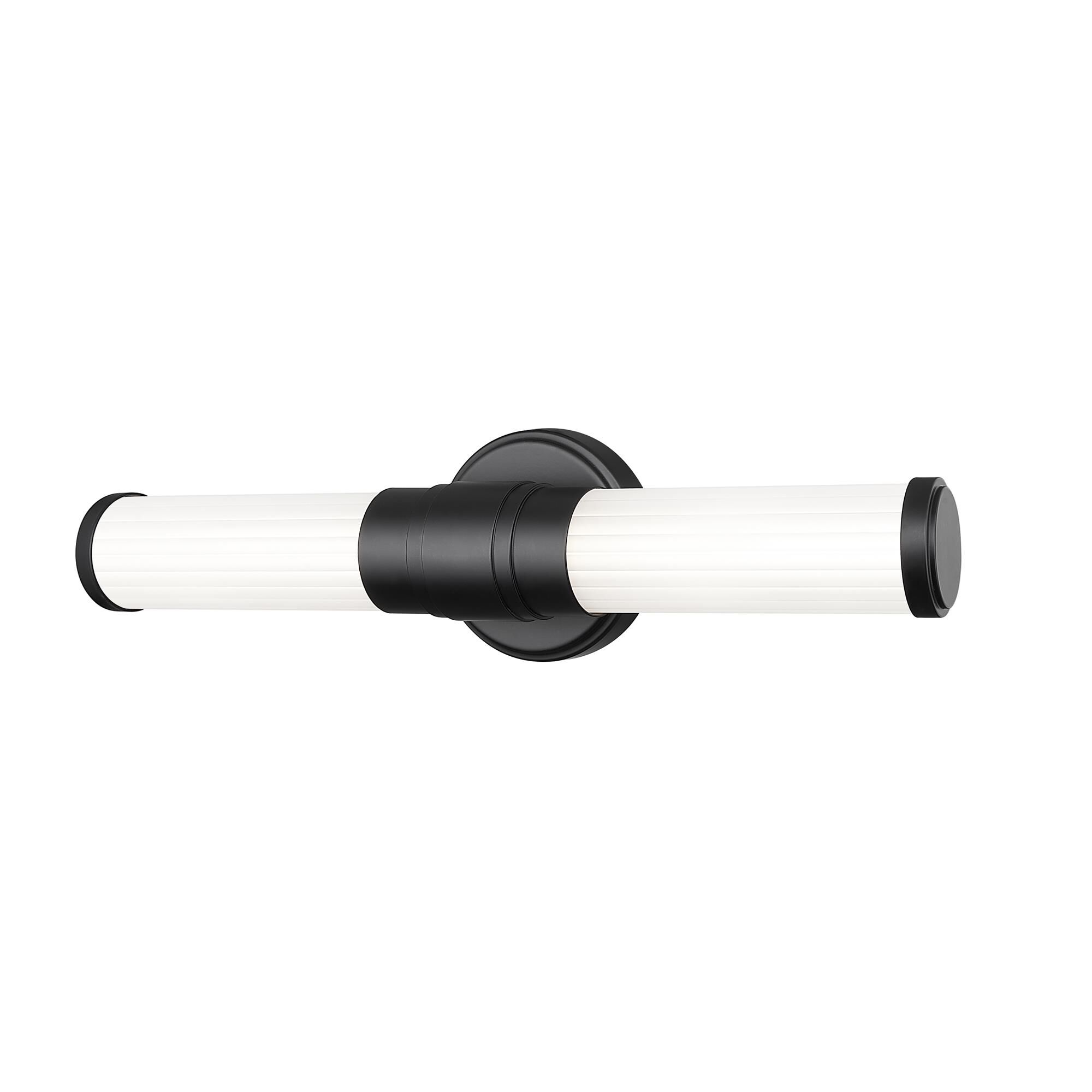 Shown in Matte Black finish and Opal White glass and Opal White shade