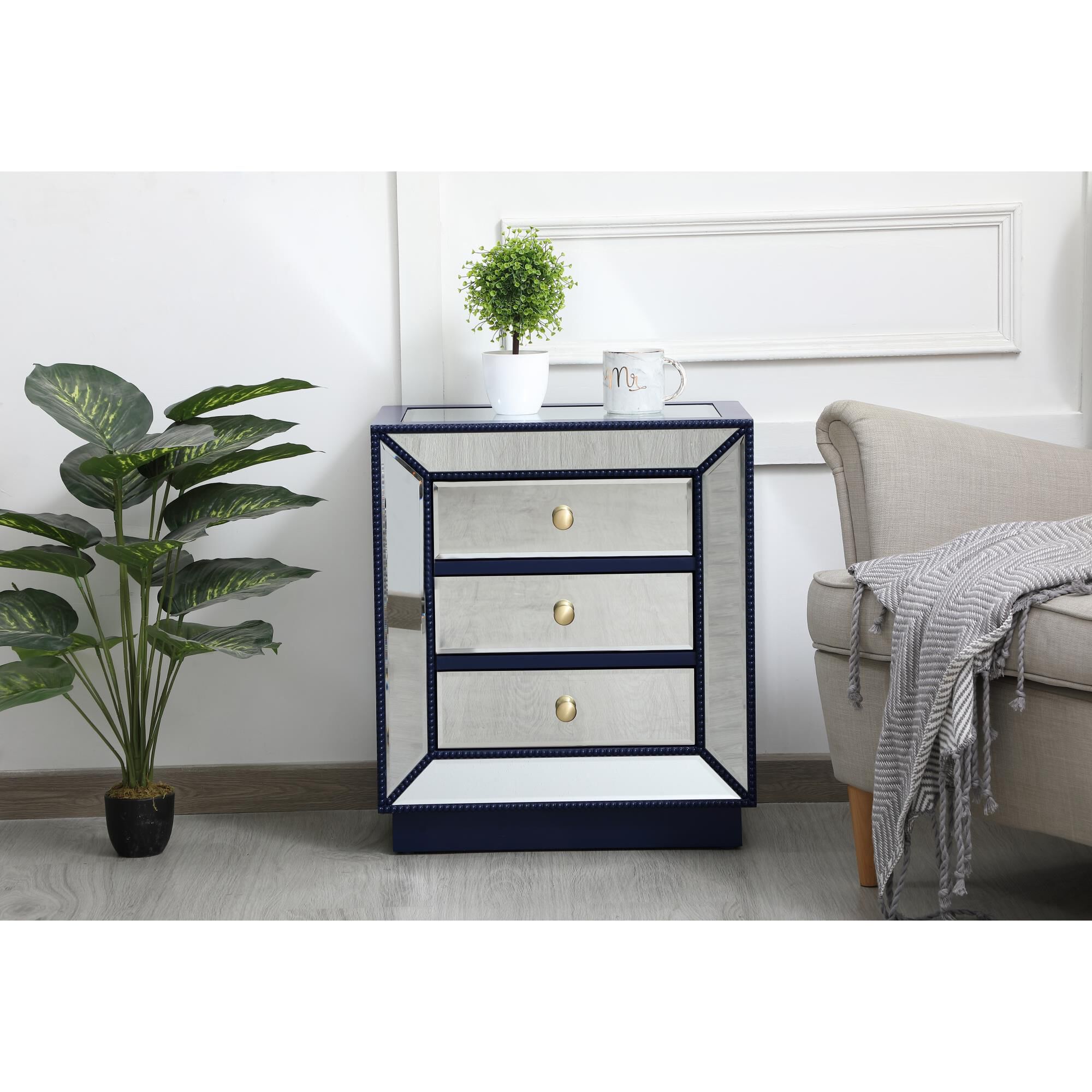 Shown in Blue finish