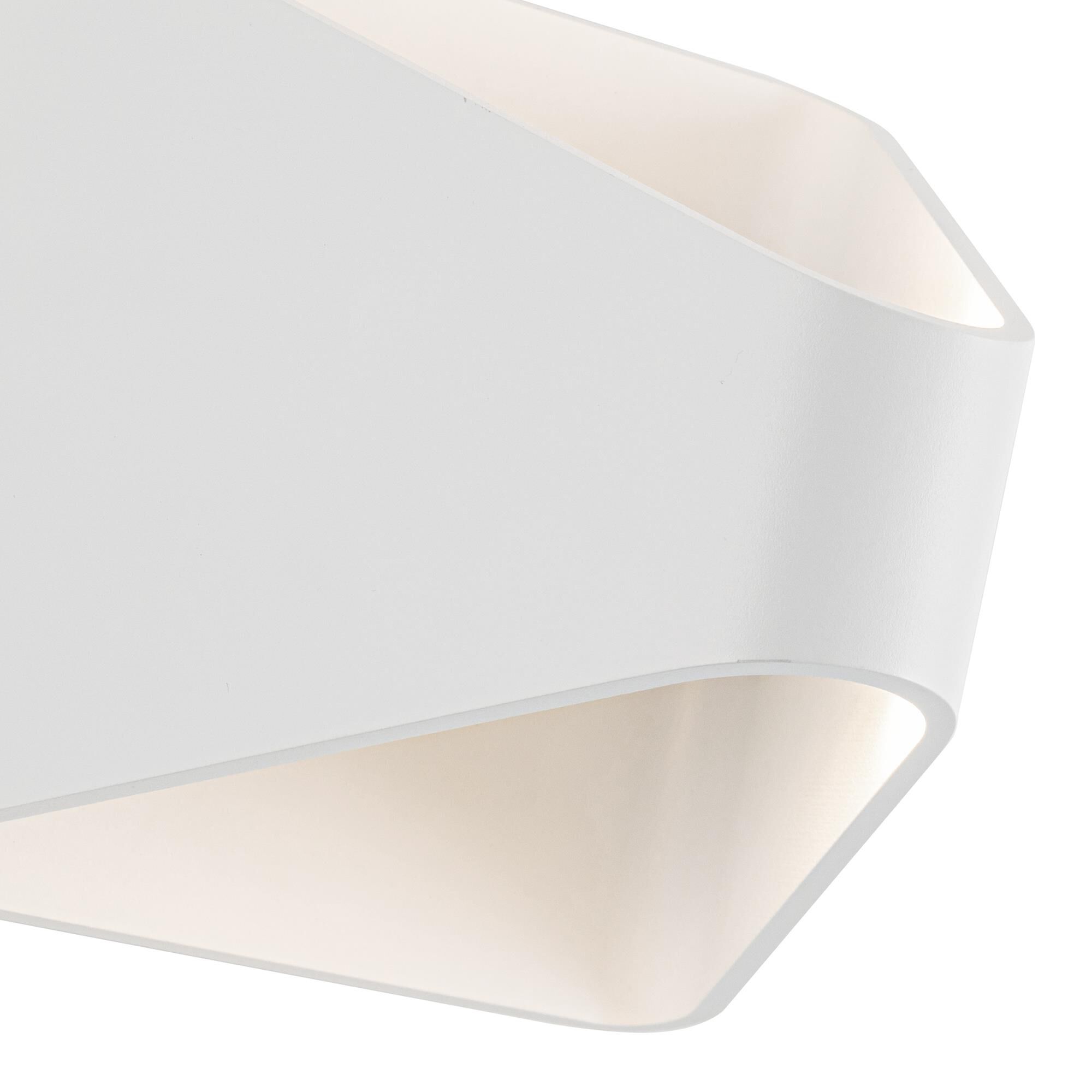 Shown in White finish and Clear glass