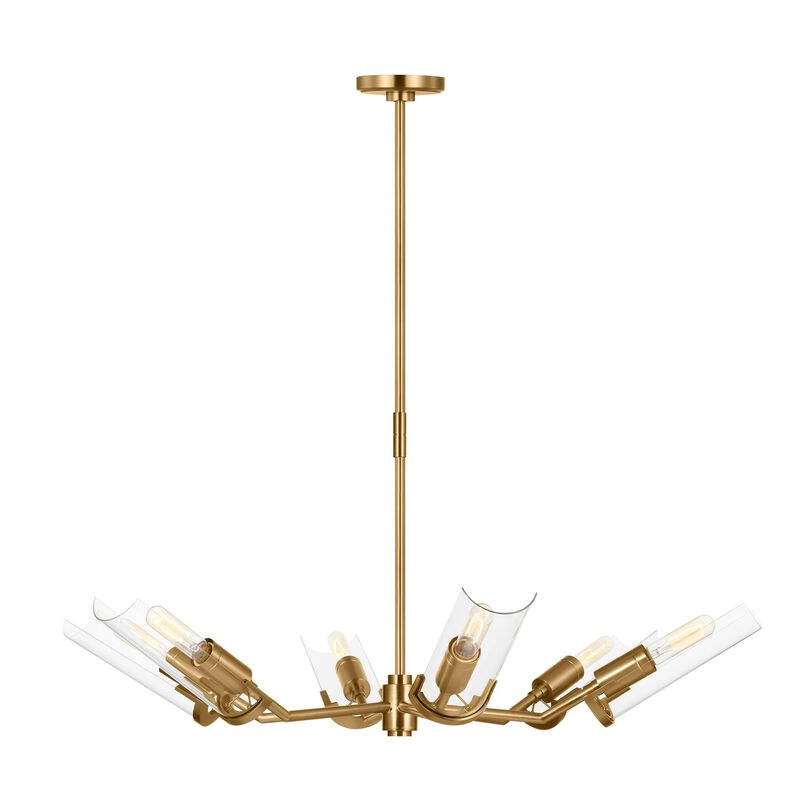 Thomas O'Brien Mezzo 39 Inch 6 Light Chandelier by Visual Comfort Studio Collection