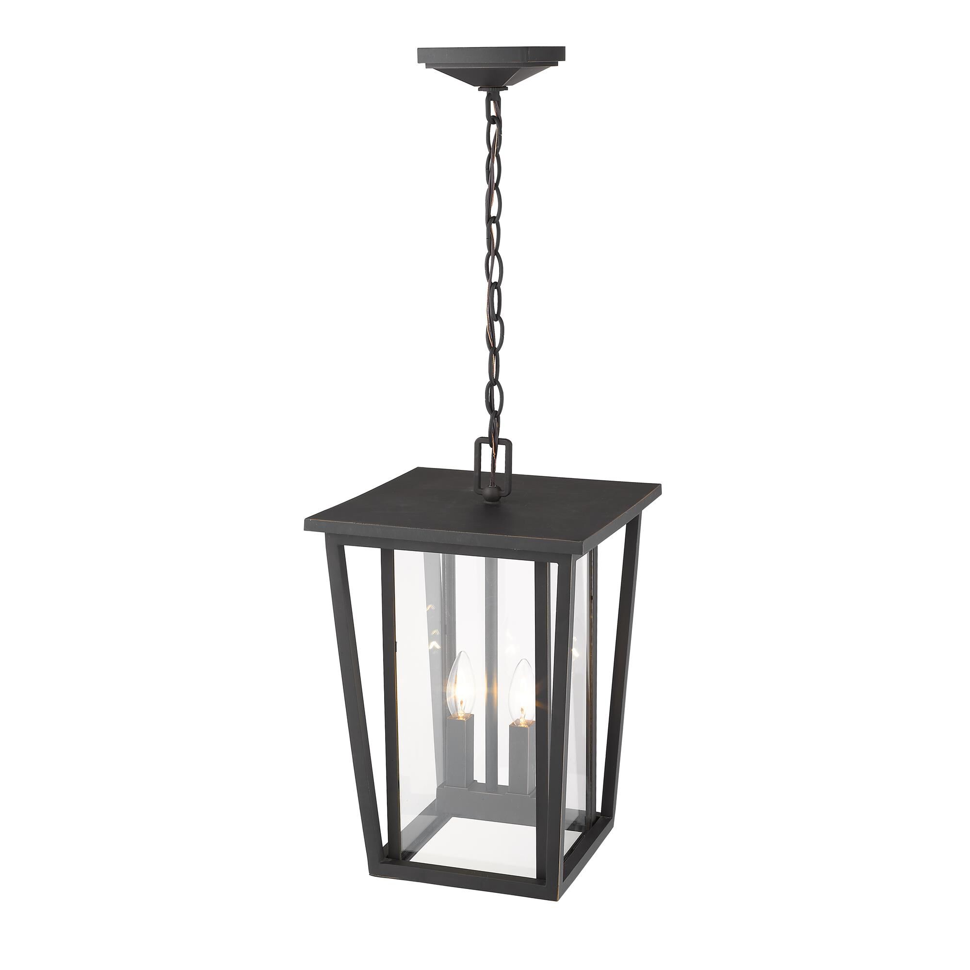 Seoul 17 Inch Tall 2 Light Outdoor Hanging Lantern by Z-Lite