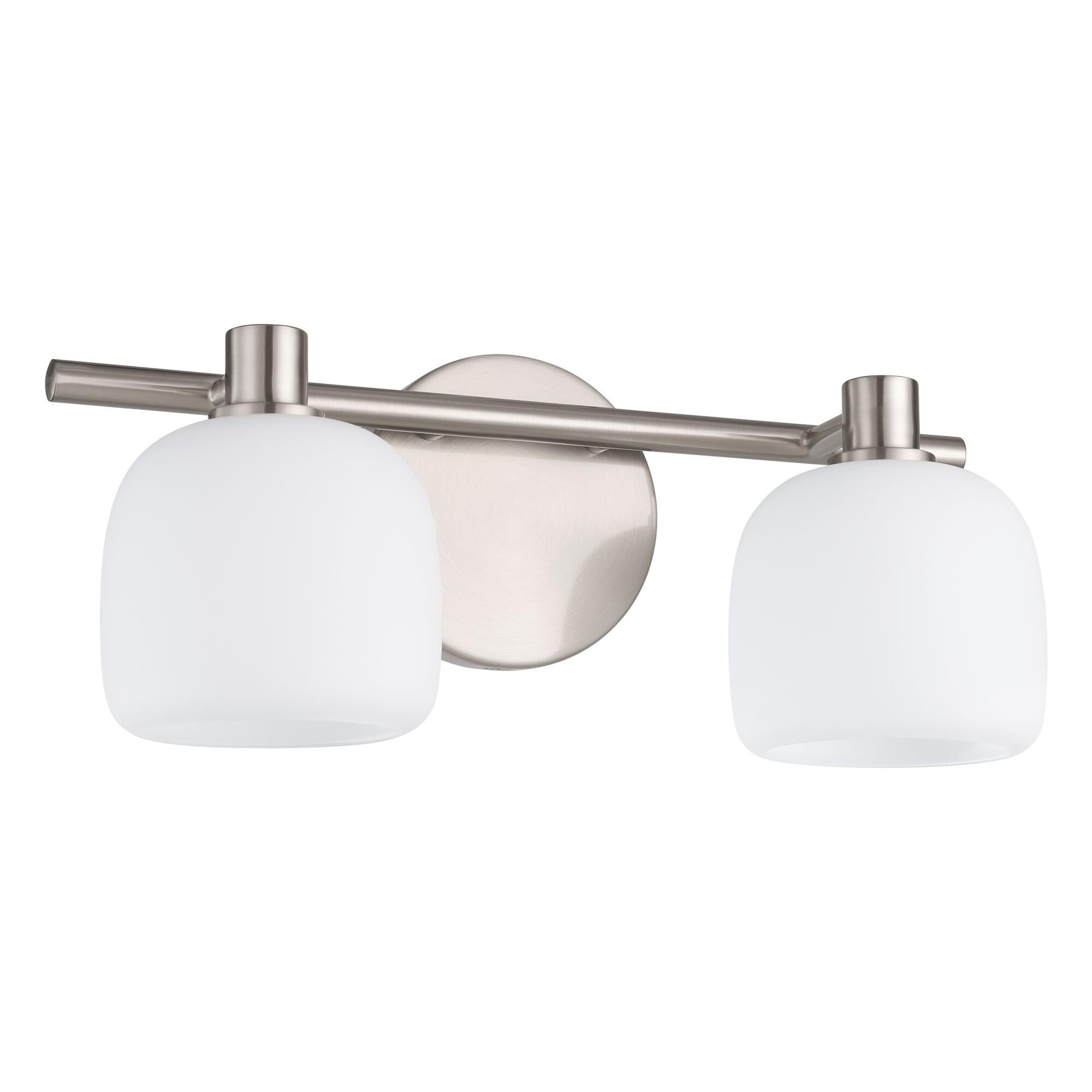 Shown in Brushed Nickel finish and Etched Opal glass