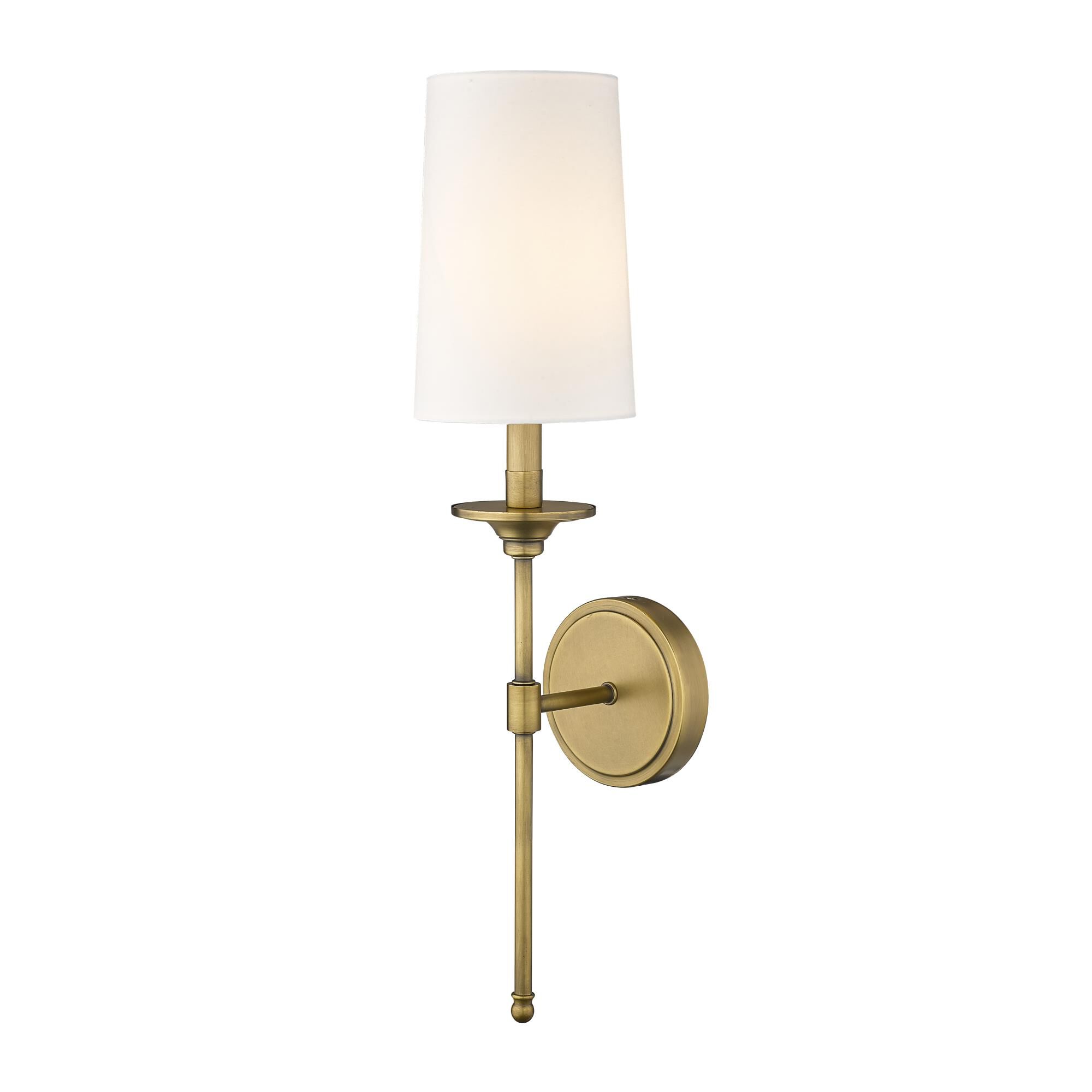 Shown in Rubbed Brass finish and Cloth Cover glass and Cloth Cover shade