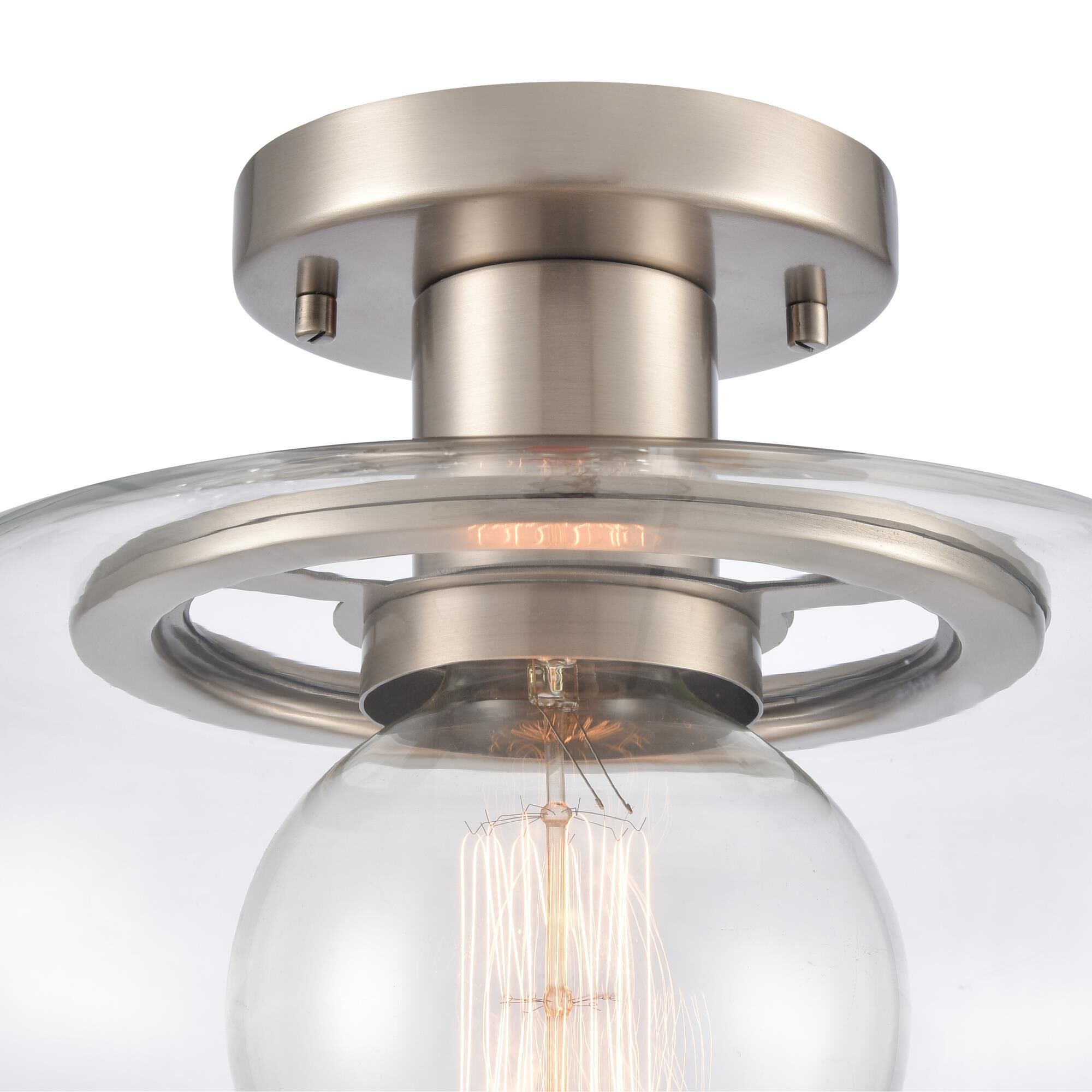 Clement 13 Inch 1 Light Semi Flush Mount by ELK Lighting