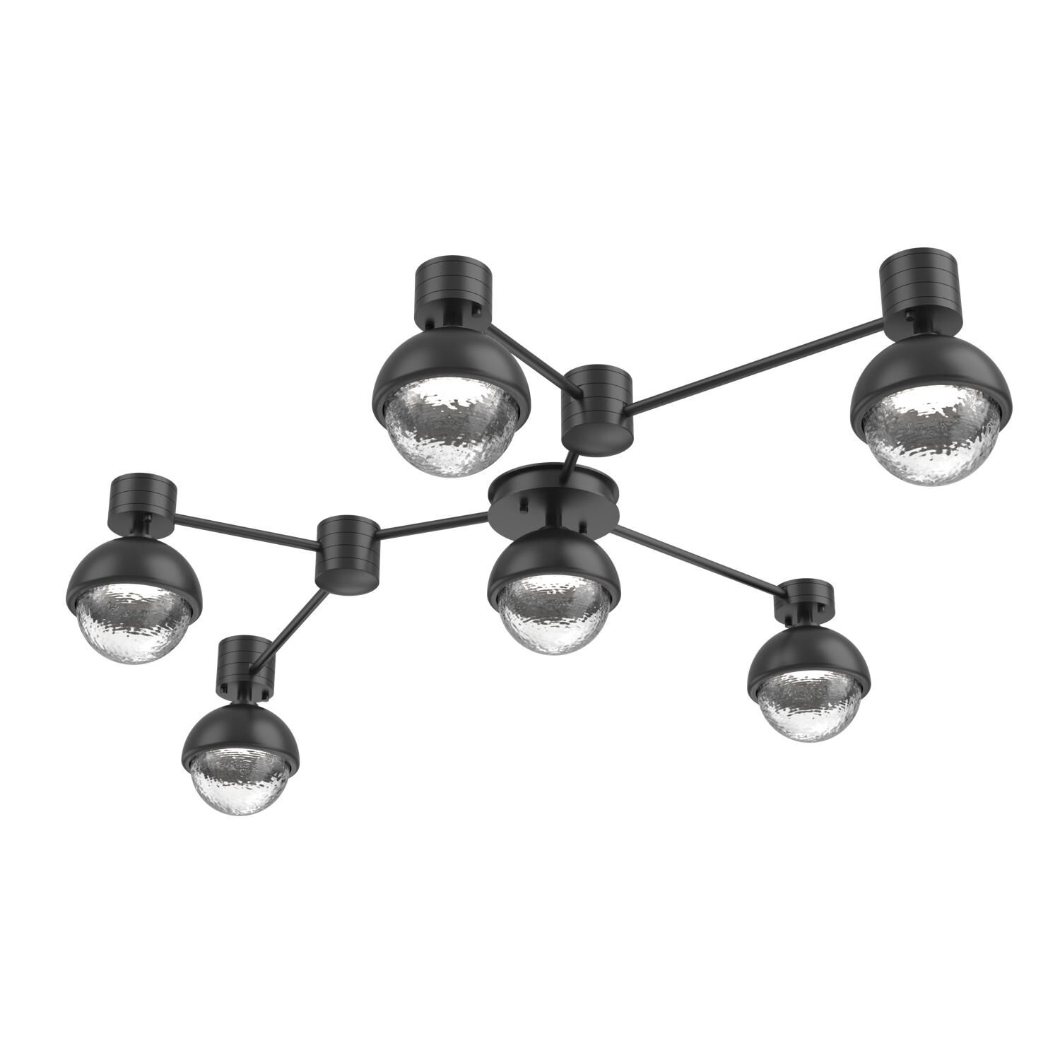 Shown in Matte Black finish and Clear glass and Metal Shade Matching Finish accent