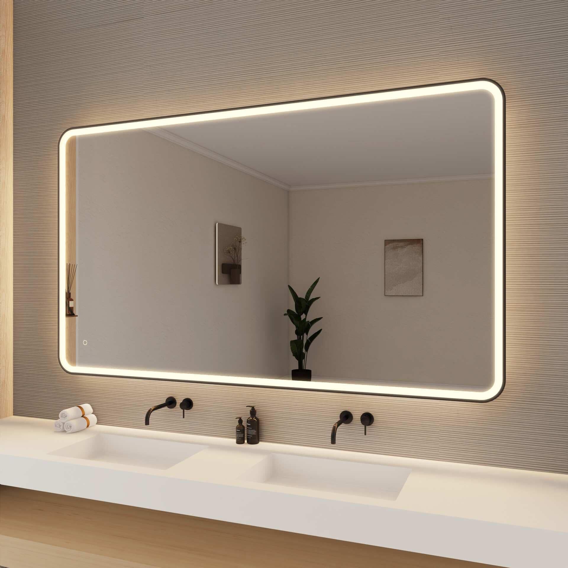 Harmoni 72 Inch Round LED Lighted Mirror by Elegant Decor