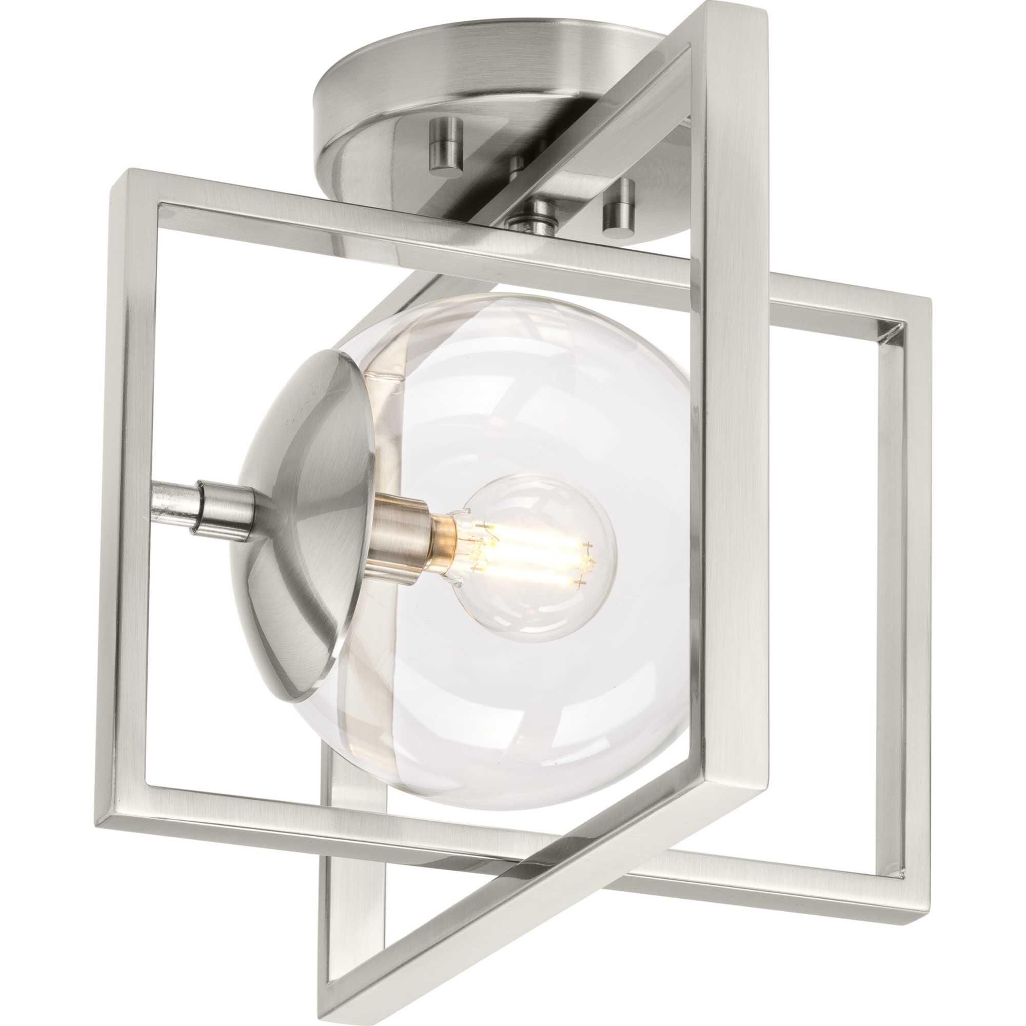 Atwell 12 Inch 1 Light Semi Flush Mount by Progress Lighting