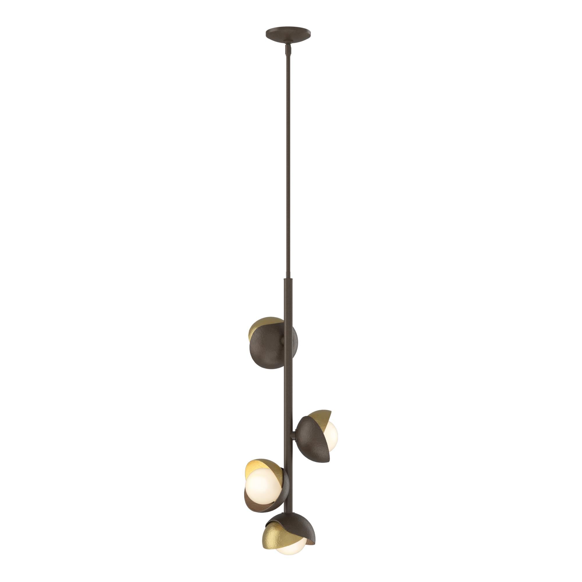 Shown in Bronze finish and Modern Brass accent