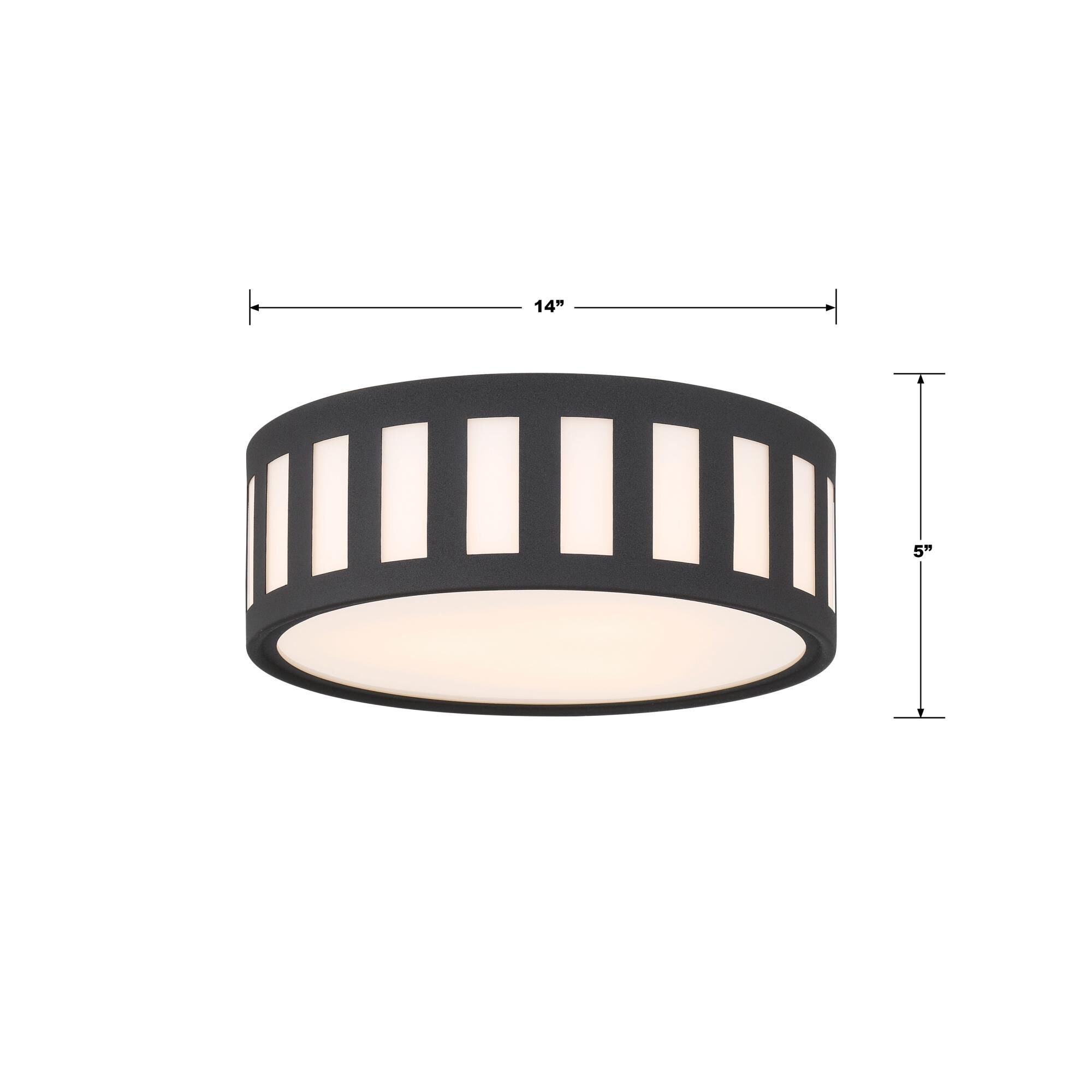 Kendal 14 Inch 3 Light Flush Mount by Crystorama