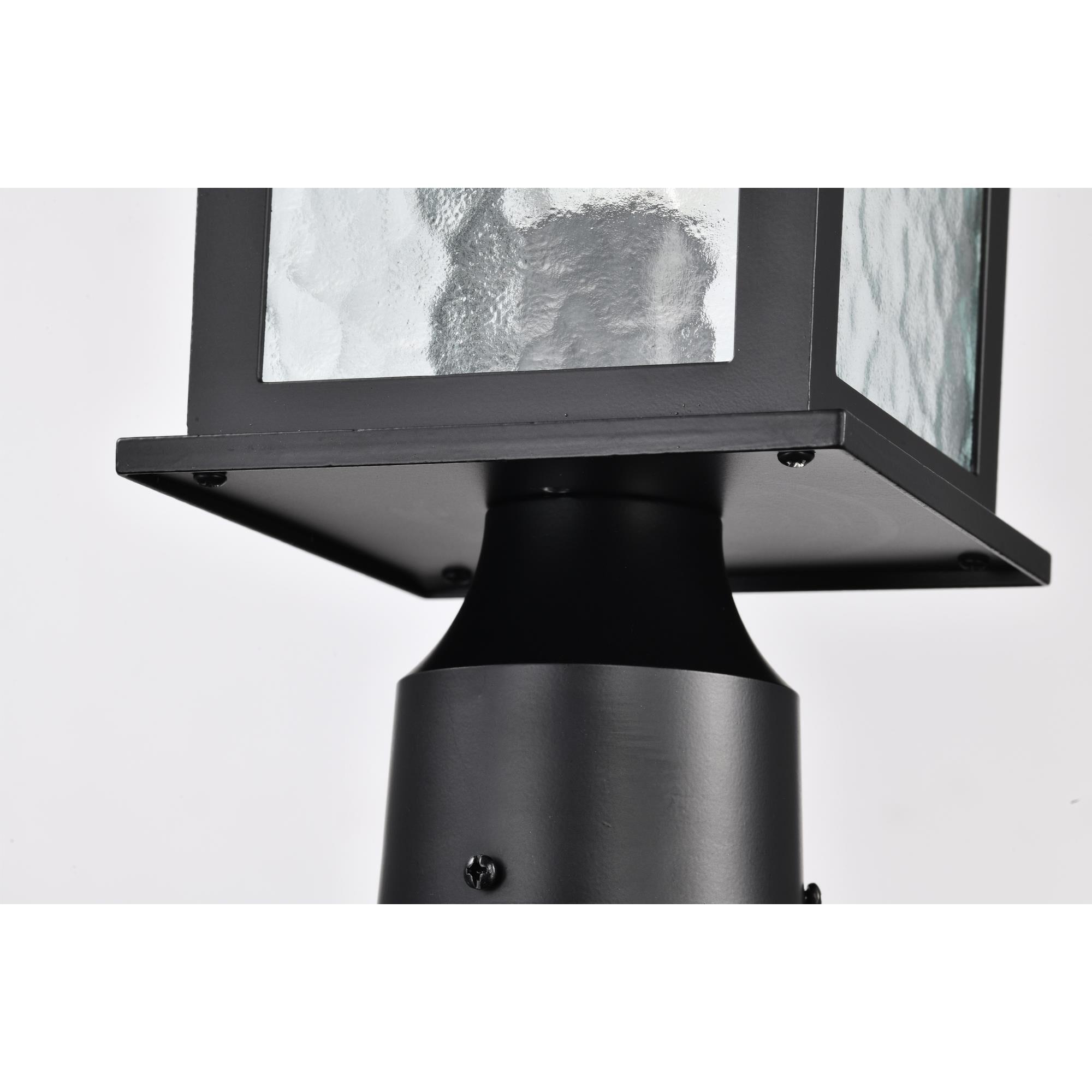 Shown in Matte Black finish and Water glass and Clear Water shade