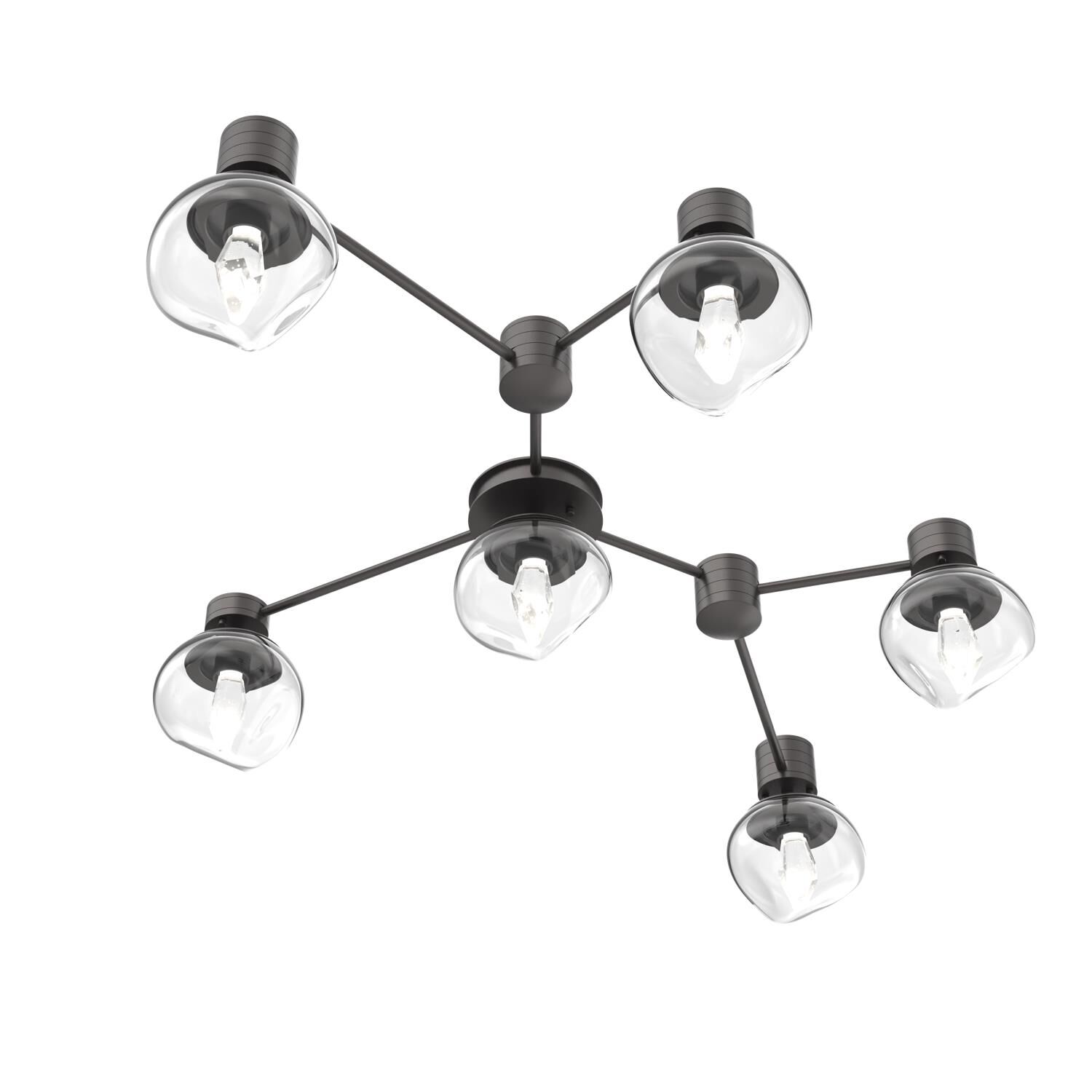 Levi Wilson Luna 37 Inch Semi Flush Mount by Hammerton Studio