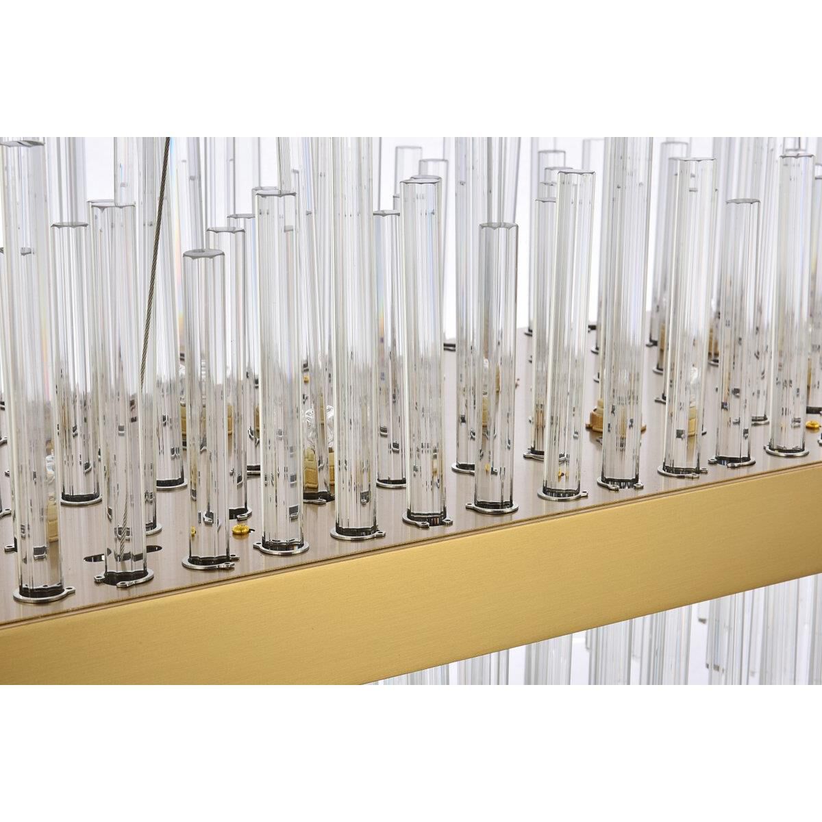 Dallas 42 Inch 24 Light Linear Suspension Light by Elegant Lighting