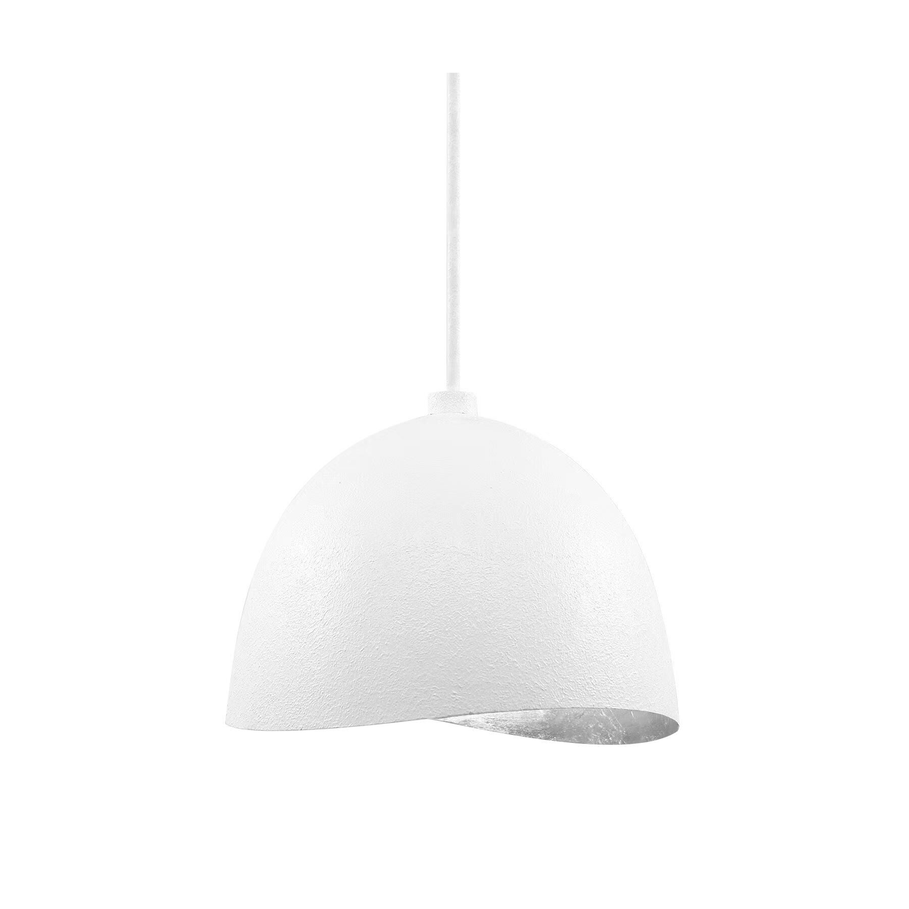 Shown in Textured White with Silver Leaf Inside finish