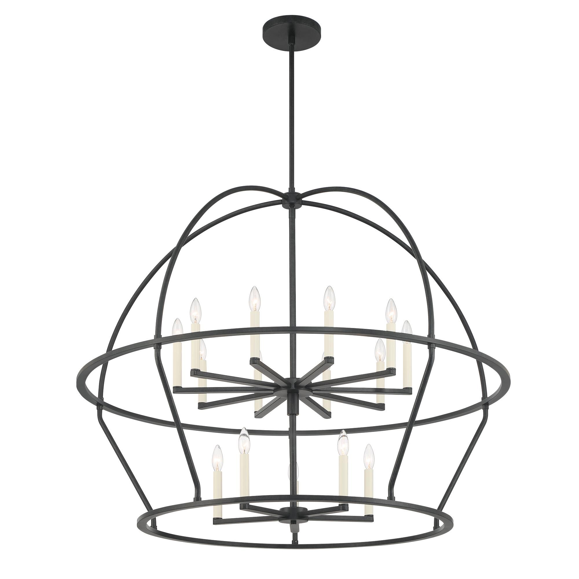 Abbott 48 Inch 15 Light Chandelier by Crystorama