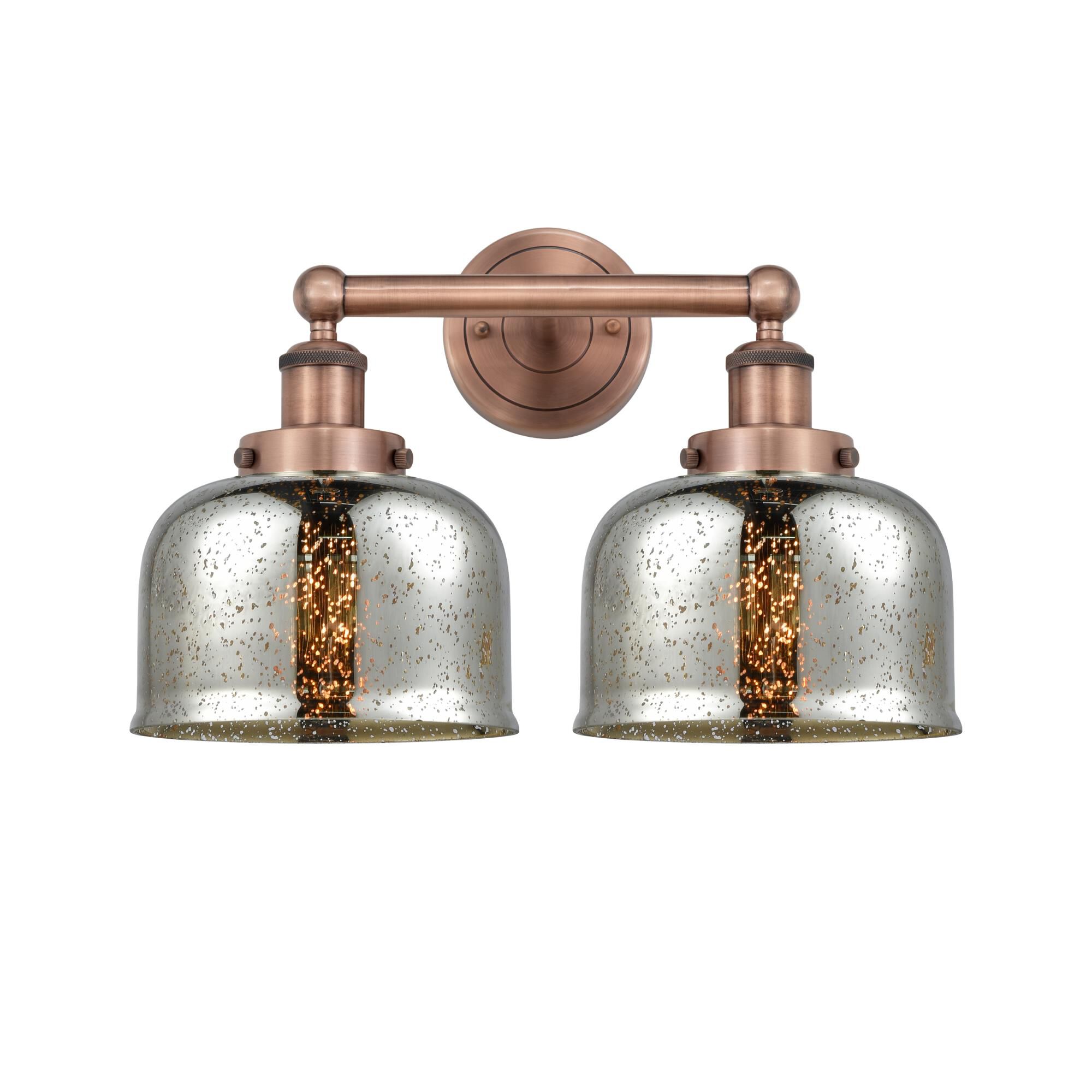 Shown in Antique Copper finish and Silver Plated Mercury glass
