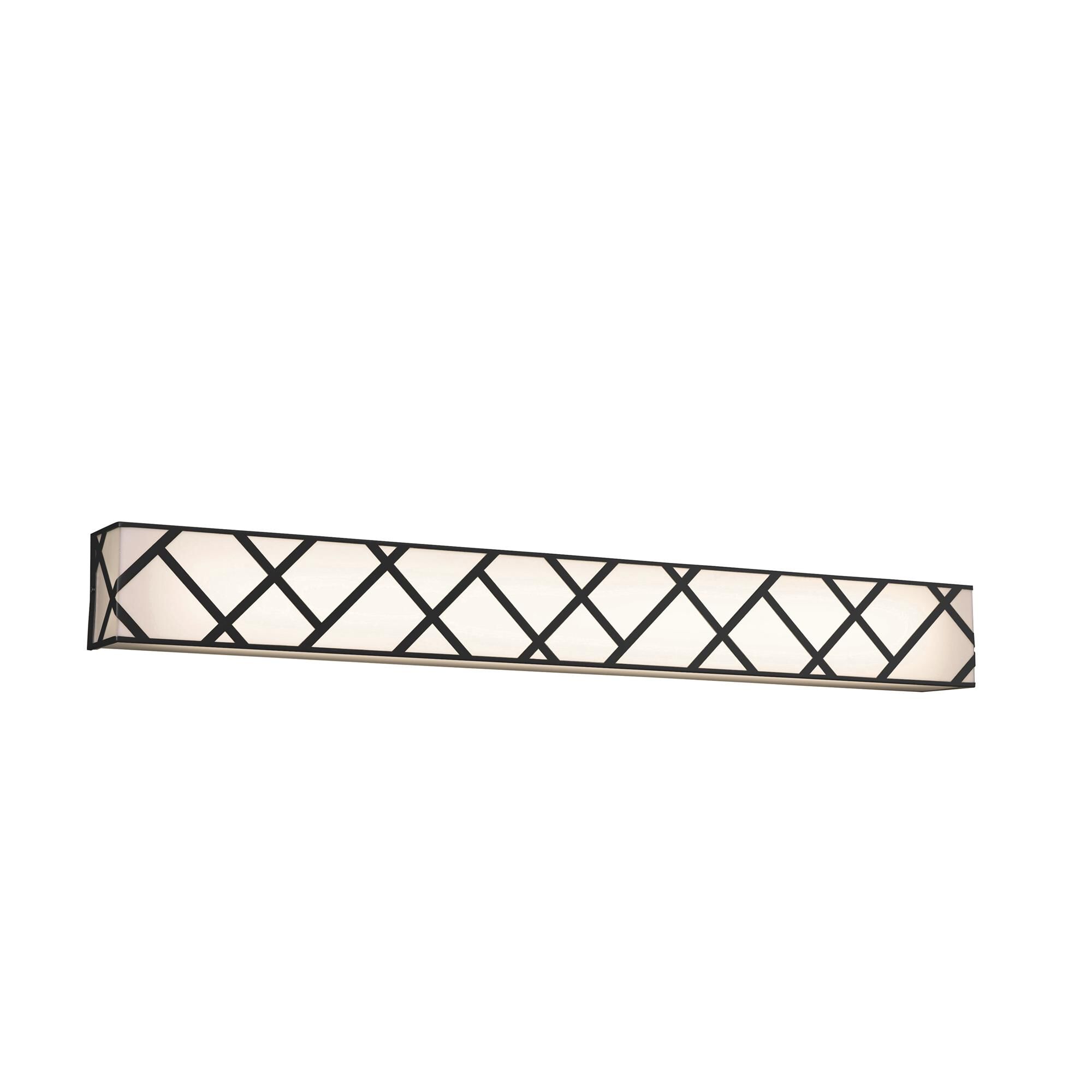 Shown in Black finish and White Acrylic shade
