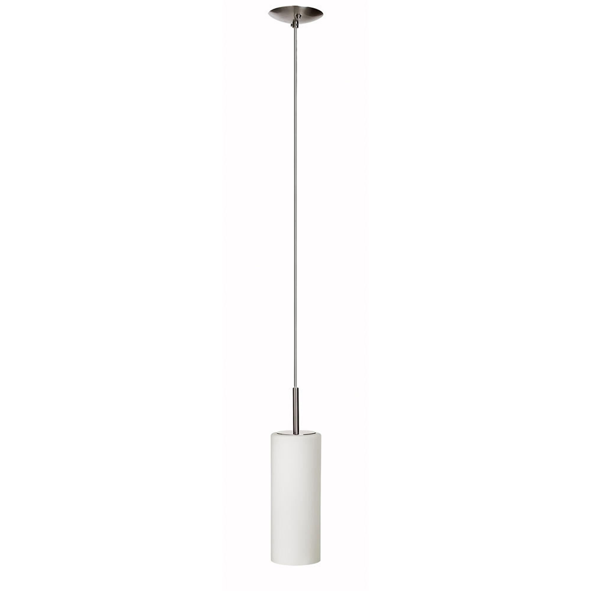 Shown in Frosted White finish and Glass shade