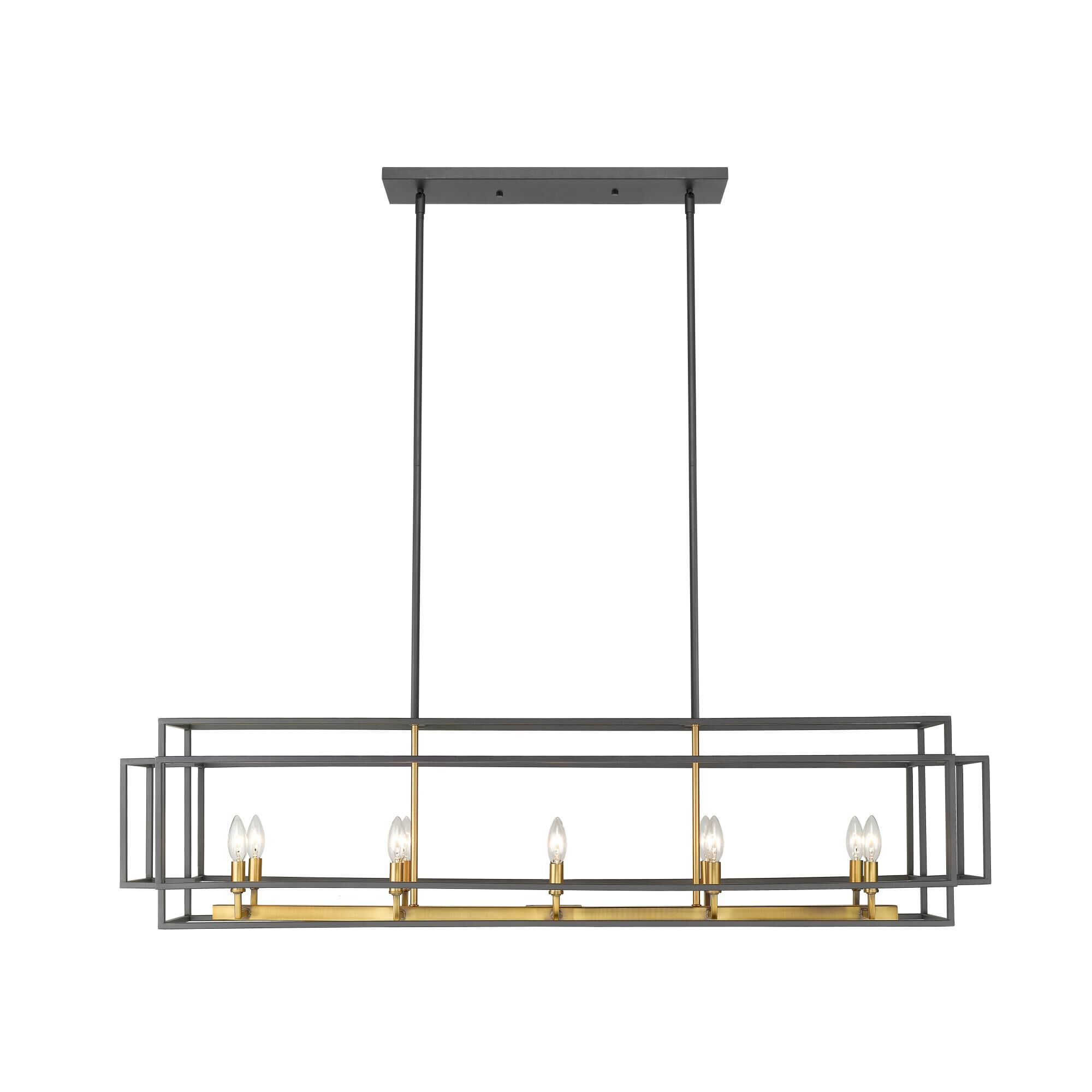 Titania 54 Inch 10 Light Linear Suspension Light by Z-Lite