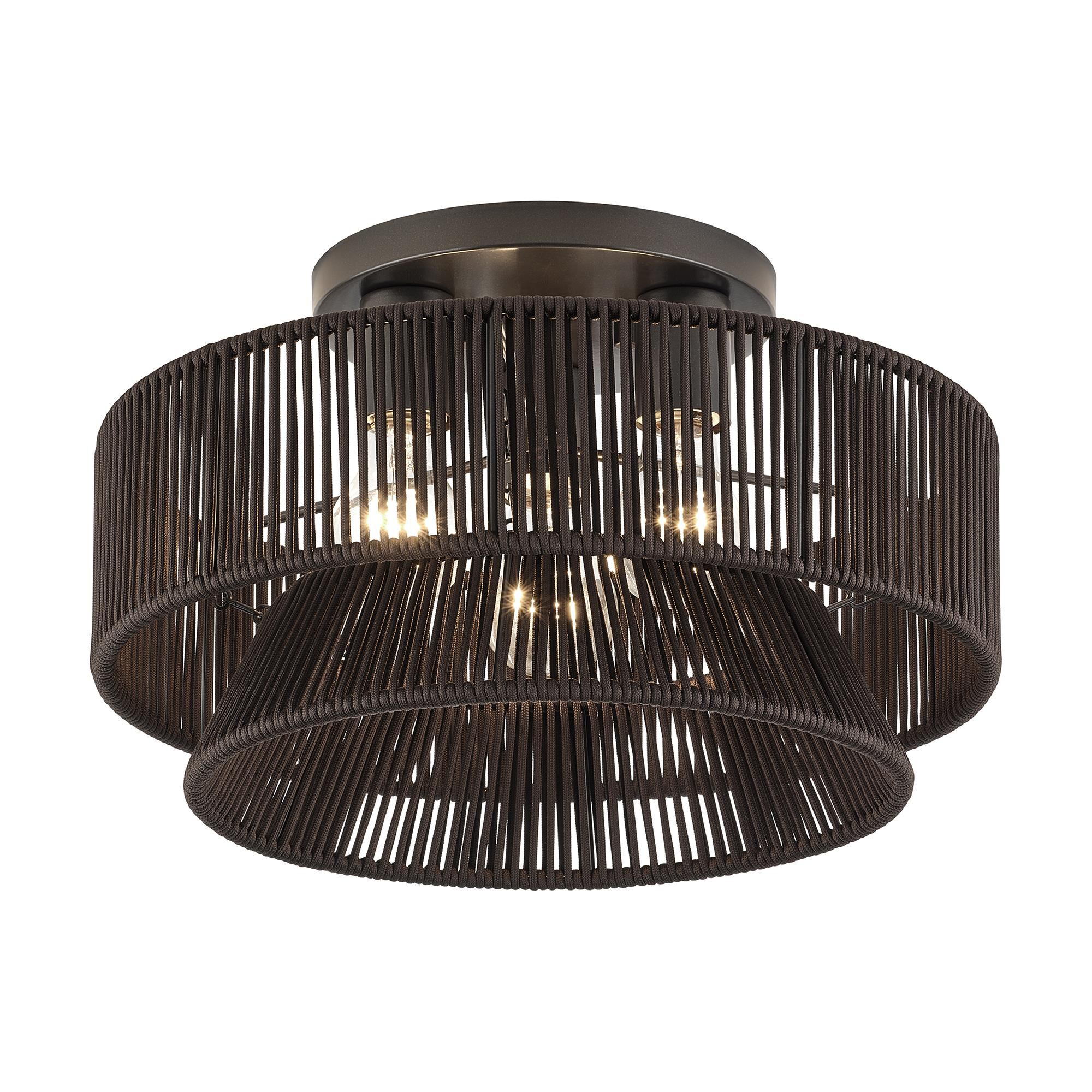 Florell 15 Inch Semi Flush Mount by Livex Lighting