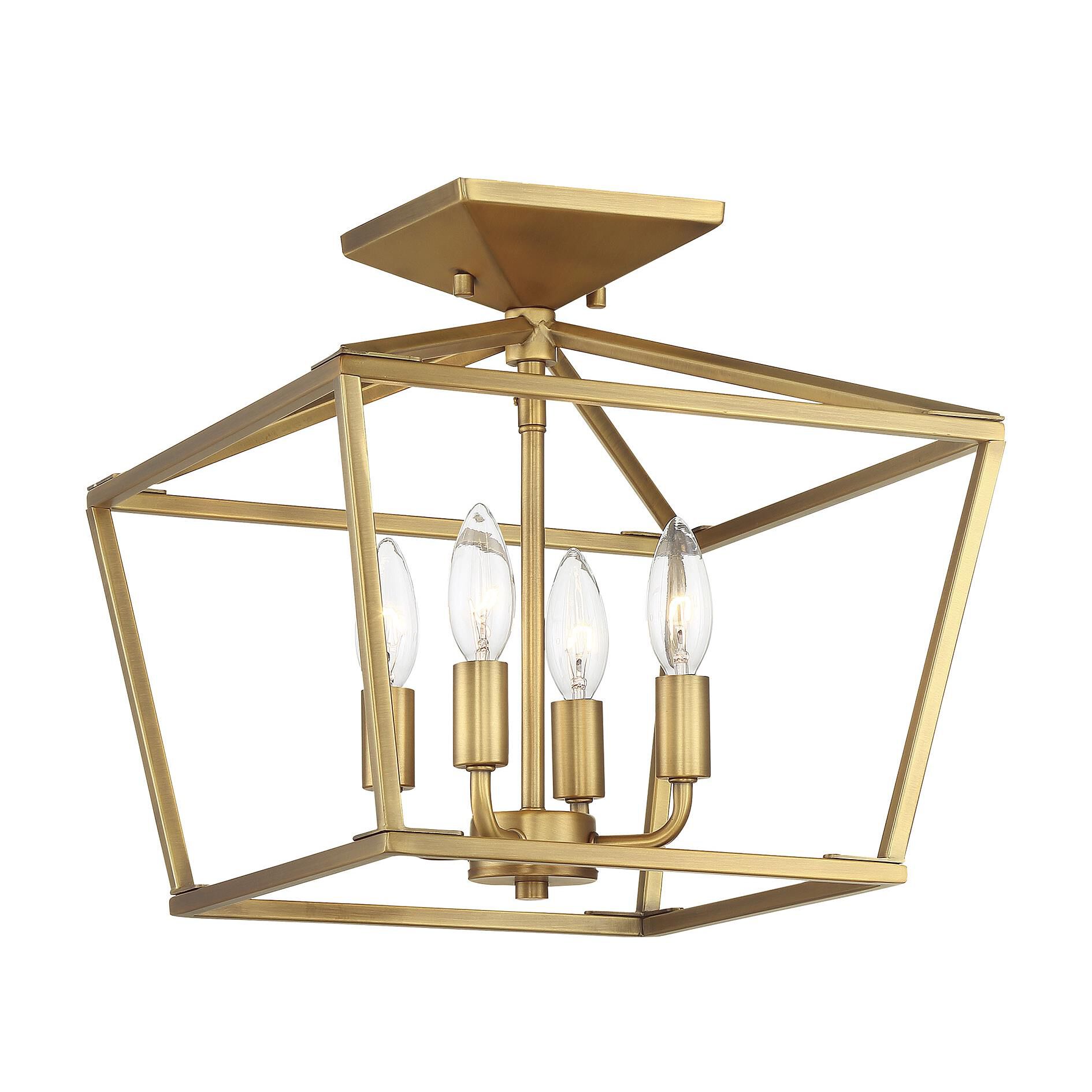 Townsend 13 Inch 4 Light Semi Flush Mount by Savoy House