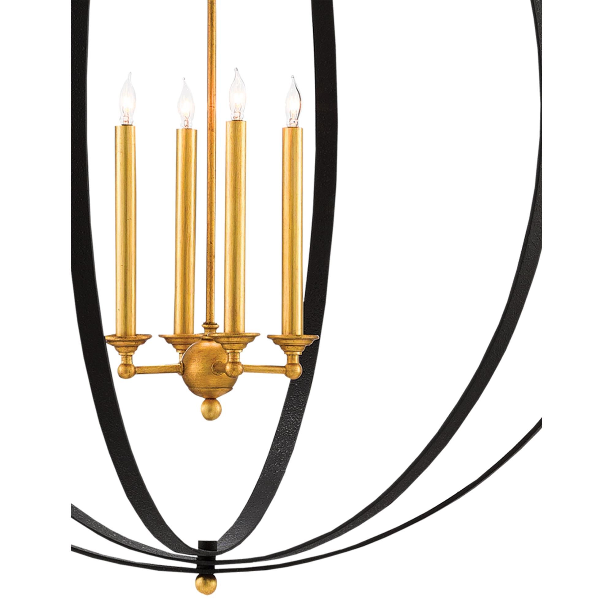 Shown in Chinois Antique Gold Leaf-Black finish