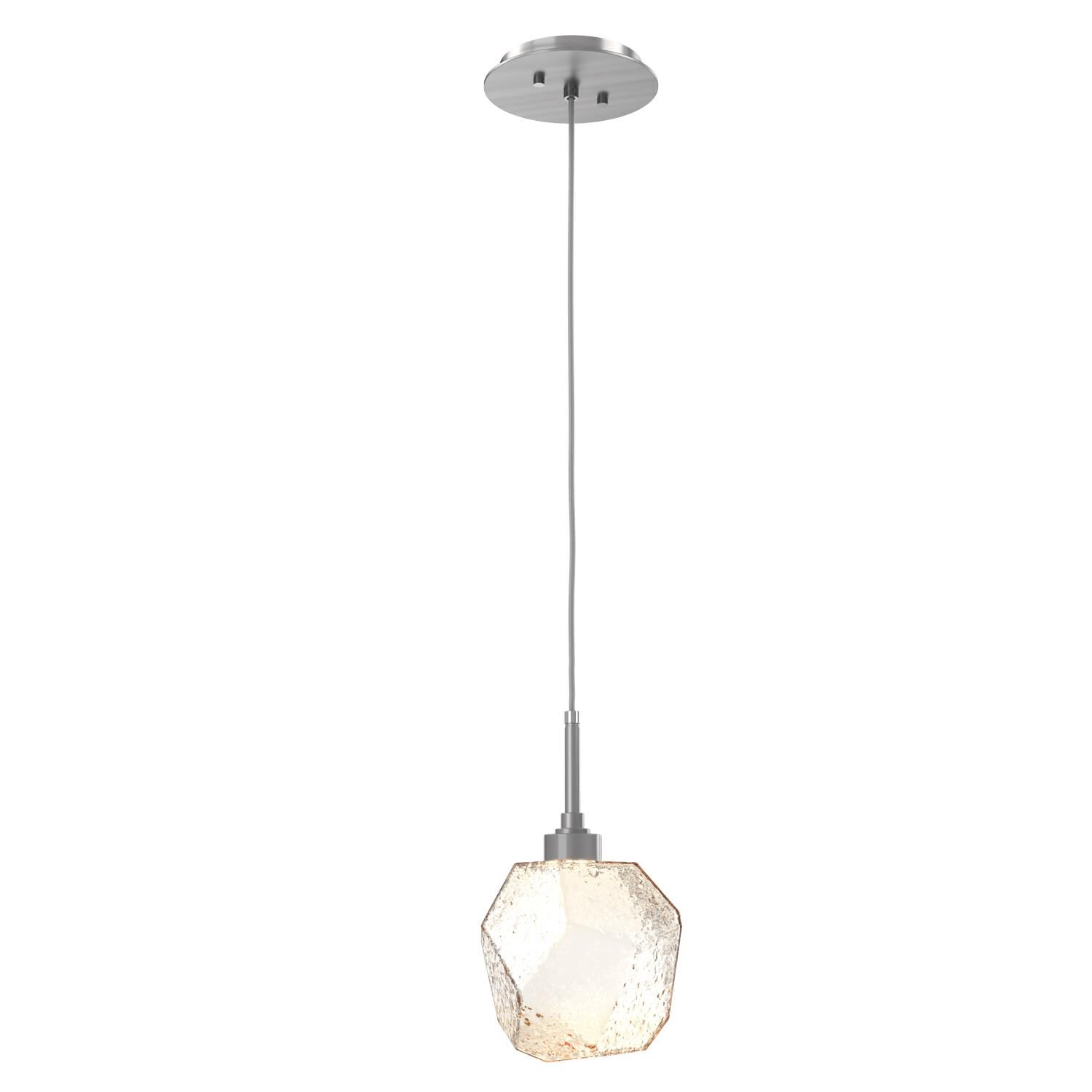 Shown in Classic Silver finish and Amber glass