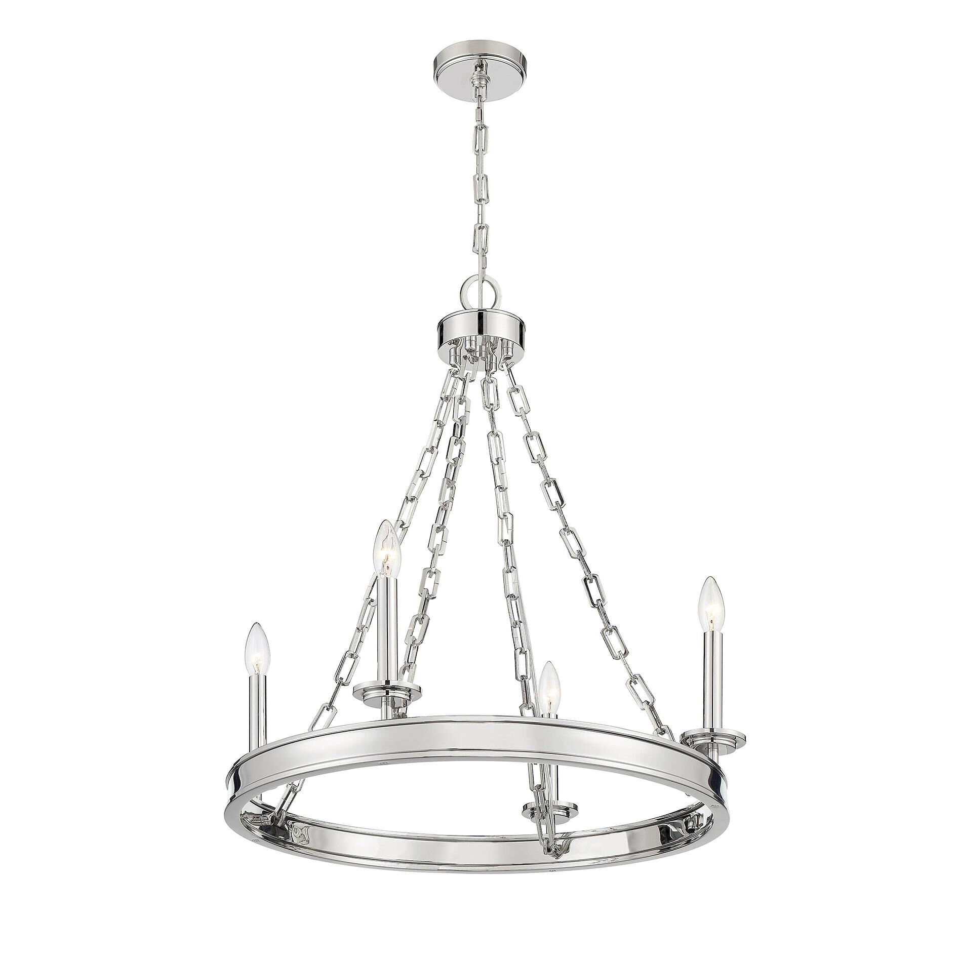 Seville 25 Inch 4 Light Chandelier by Savoy House