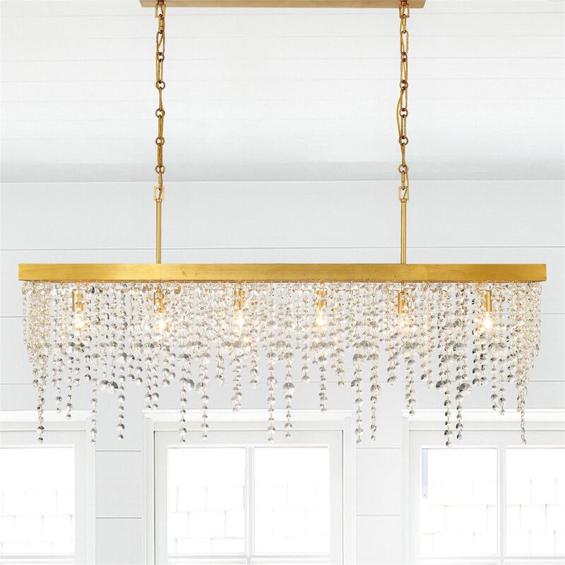 Winham Medium Linear Chandelier by Crystorama