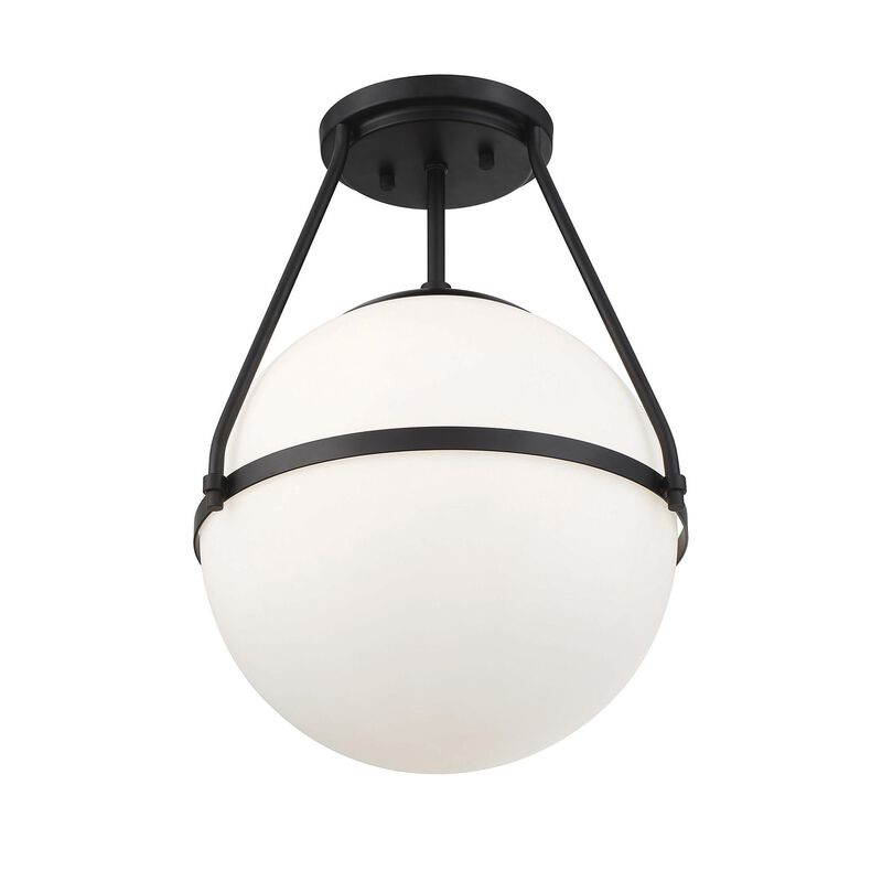 13 Inch 1 Light LED Semi Flush Mount by Meridian Lighting