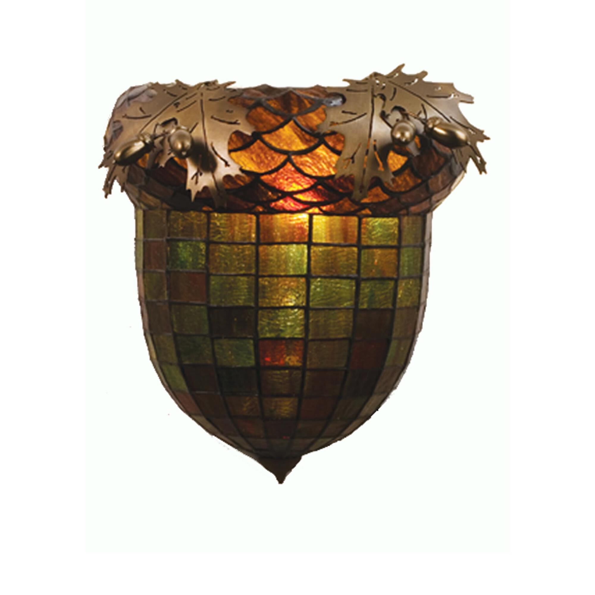 Greenbriar Oak 12 Inch Wall Sconce by Meyda Lighting