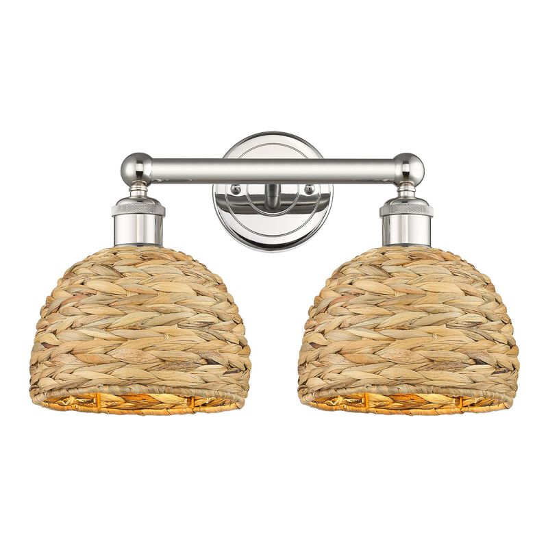Bruno Marashlian Woven Rattan 17 Inch Bath Vanity Light by Innovations Lighting