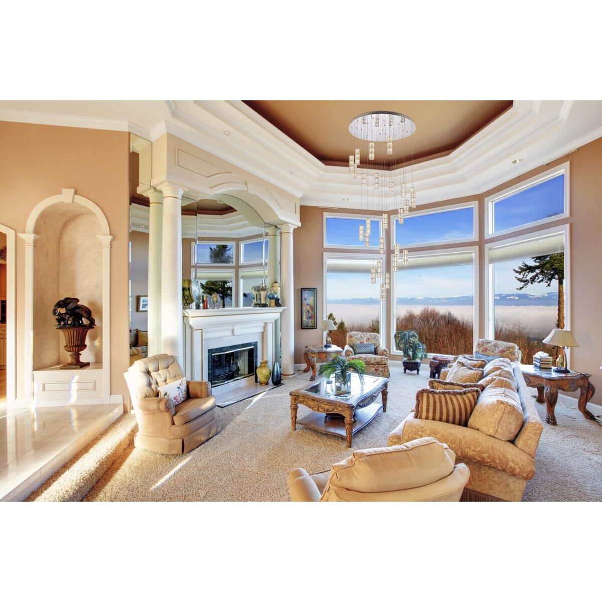 Shown in Chrome finish and Clear Royal Cut crystal