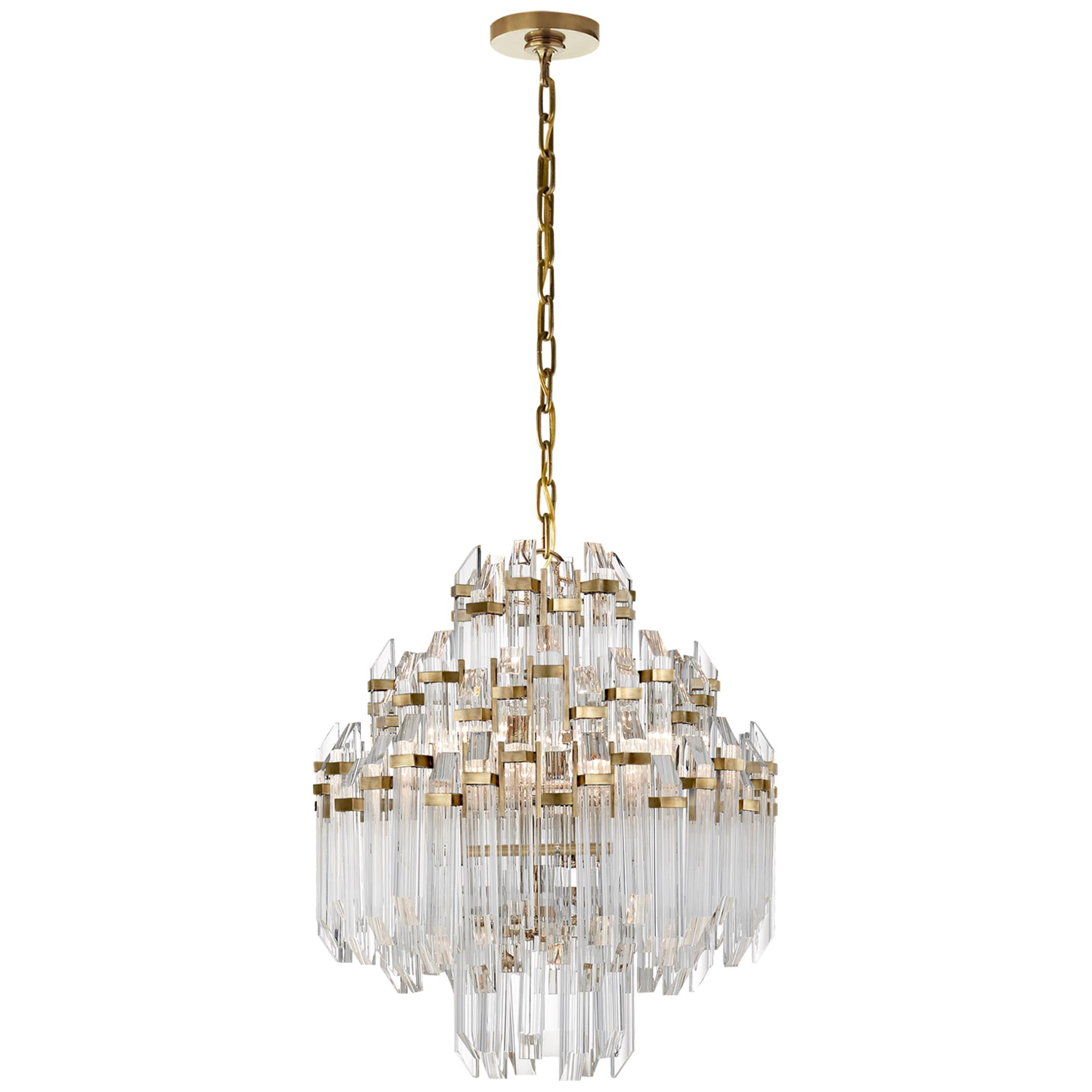 Shown in Hand-Rubbed Antique Brass With Clear Acrylic finish and Clear Acrylic glass