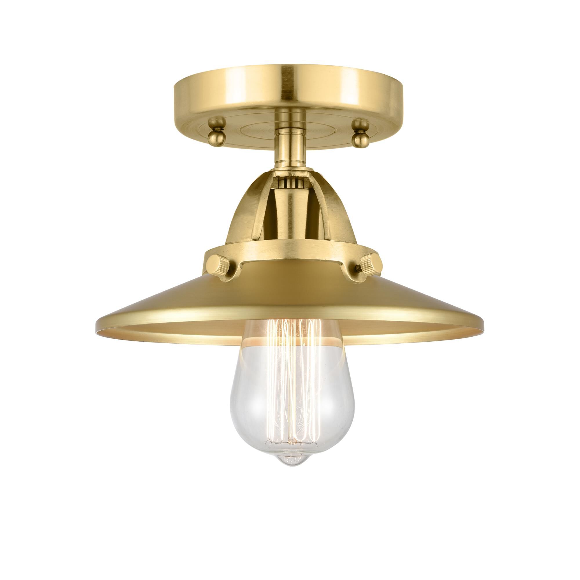 Bruno Marashlian Railroad 8 Inch 1 Light Semi Flush Mount by Innovations Lighting