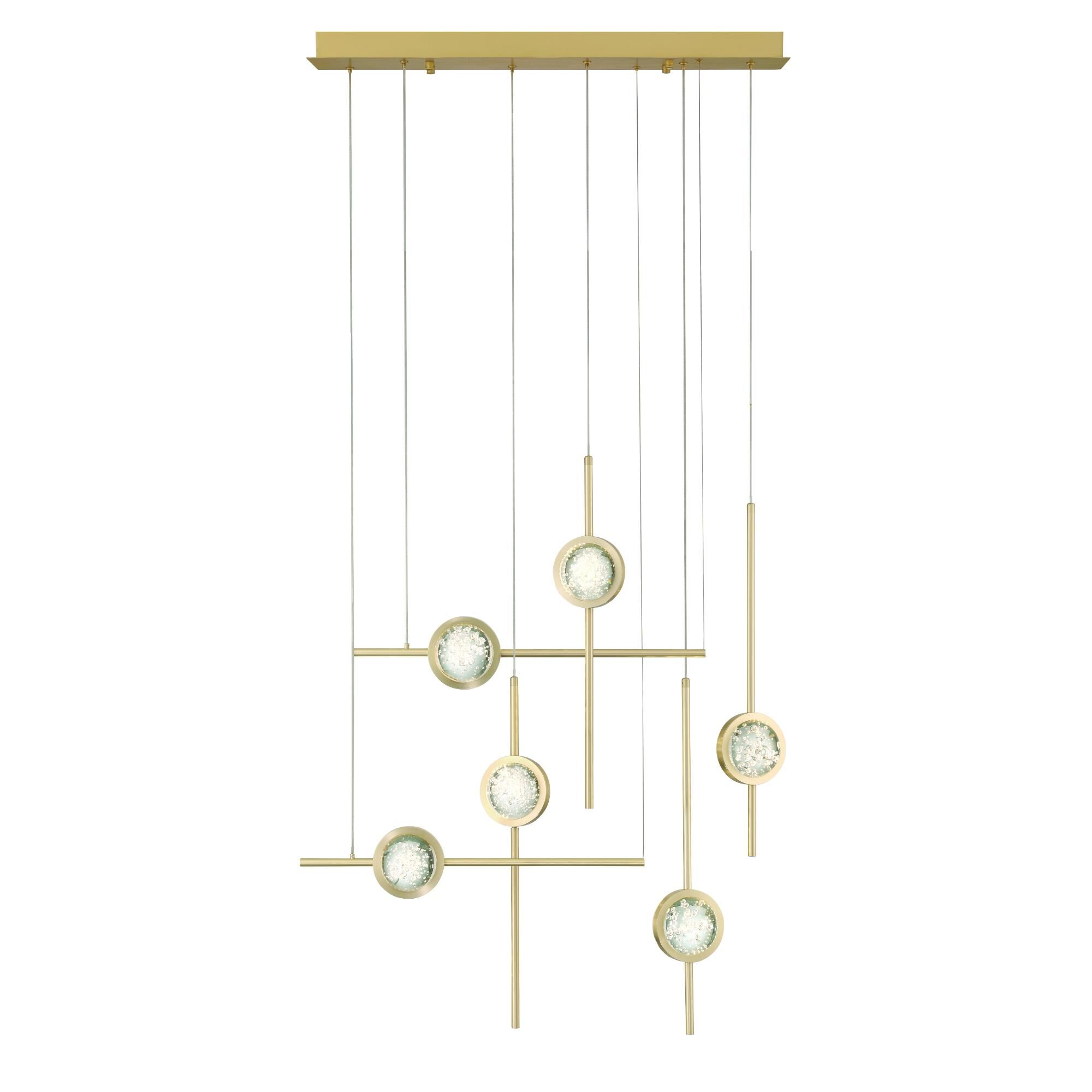 Shown in Gold finish and Clear  glass