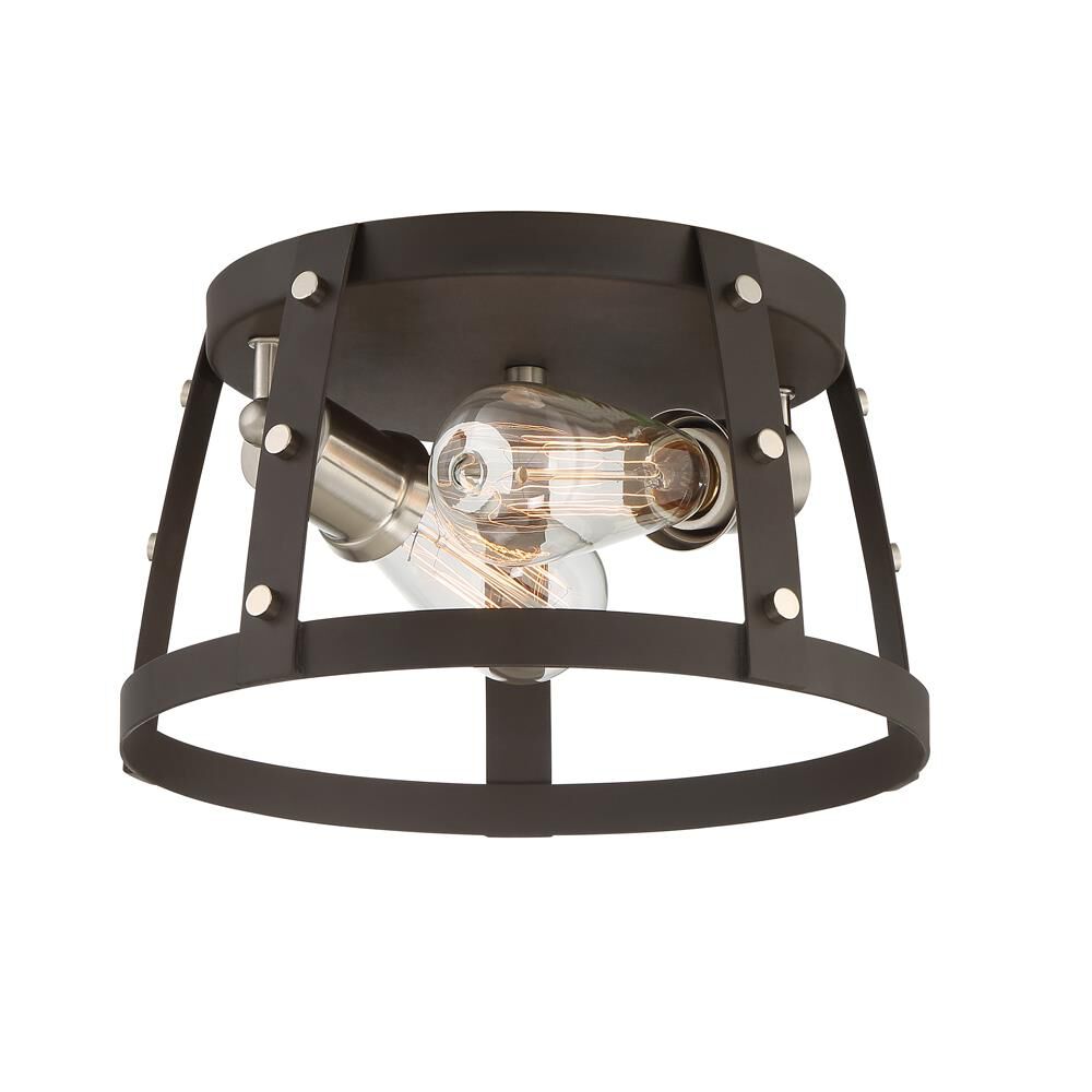 Presidio 11 Inch 2 Light Flush Mount by Designers Fountain