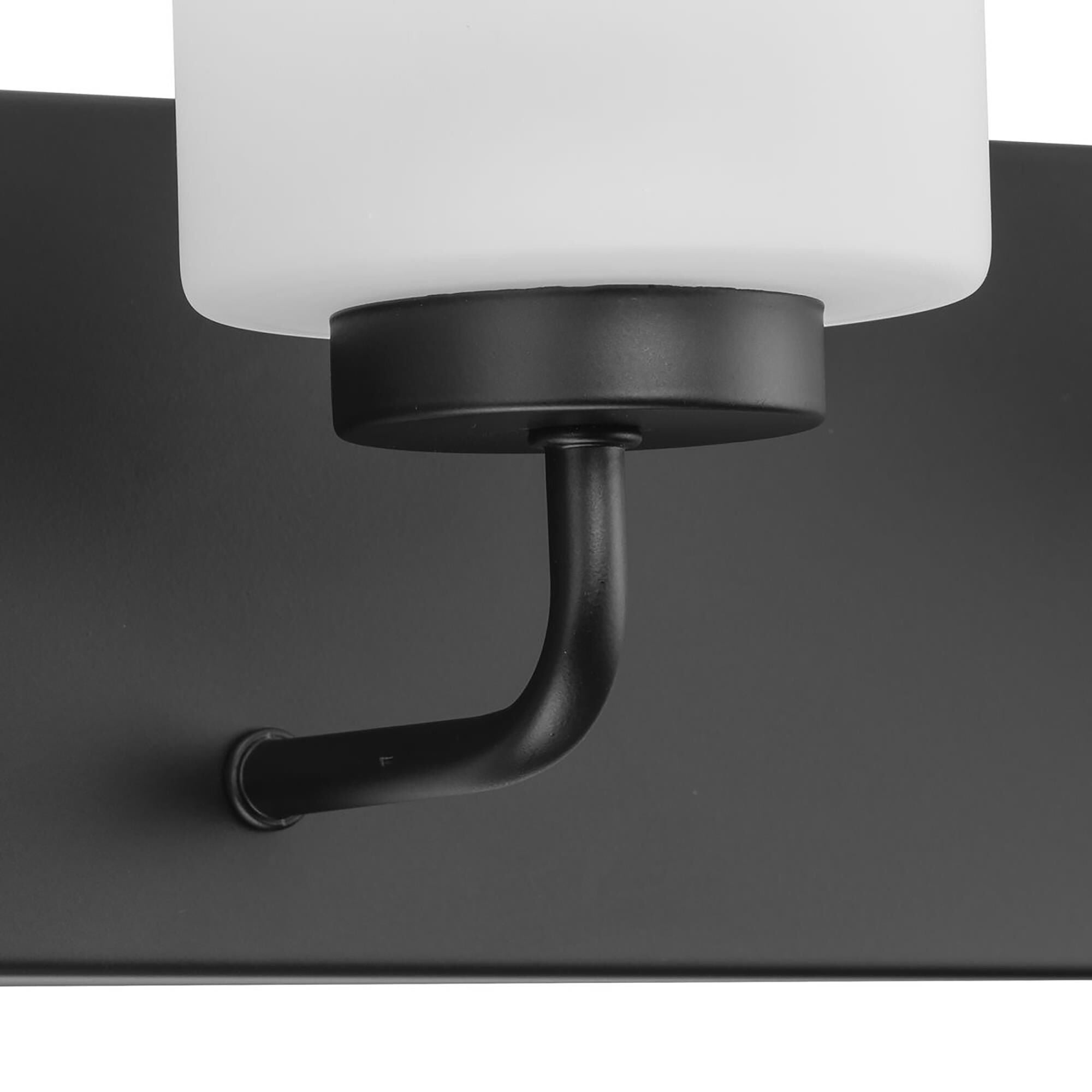 Shown in Matte Black finish and Etched glass