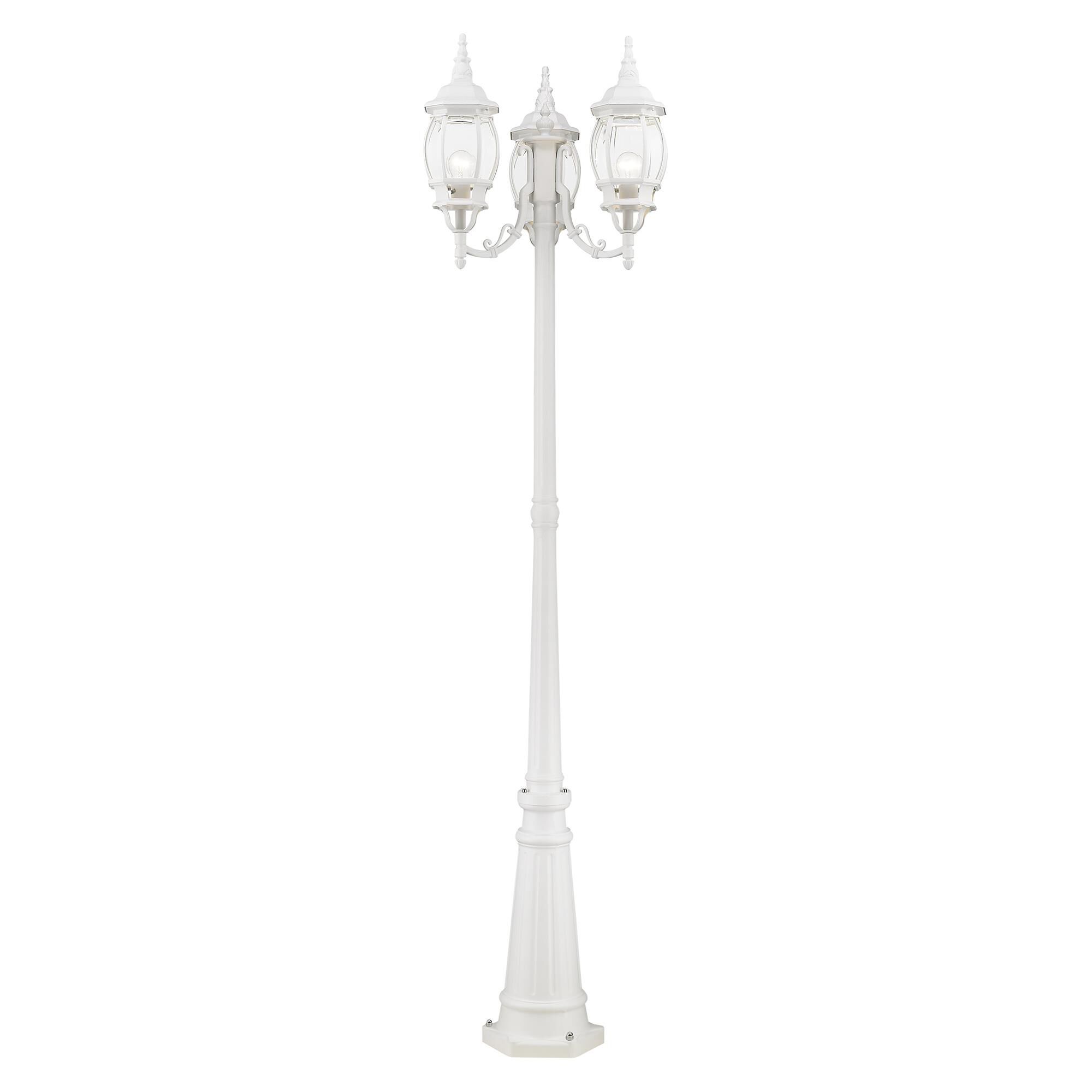Frontenac 84 Inch Tall 3 Light Outdoor Post Lamp by Livex Lighting