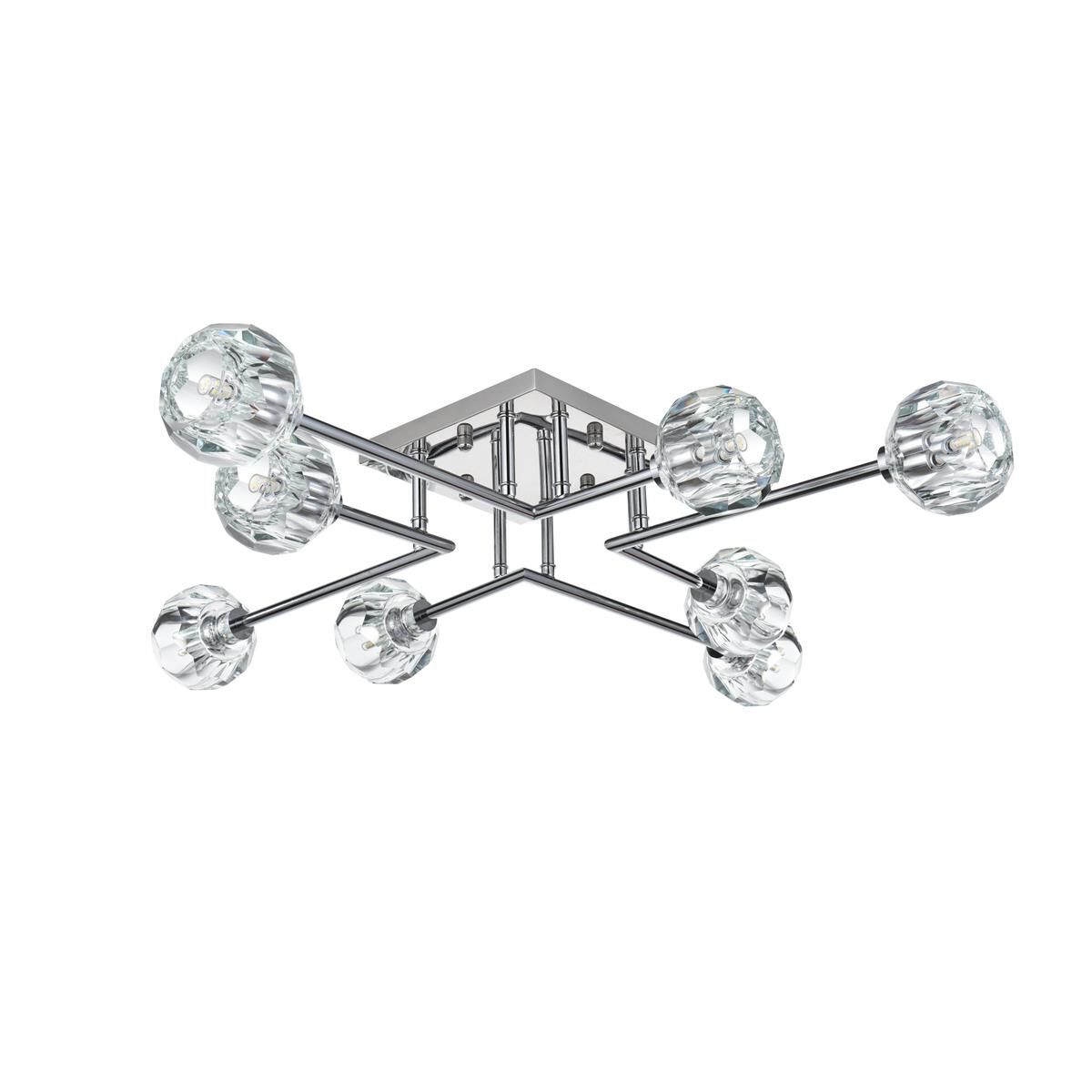 Shown in Chrome finish and Clear Royal Cut crystal