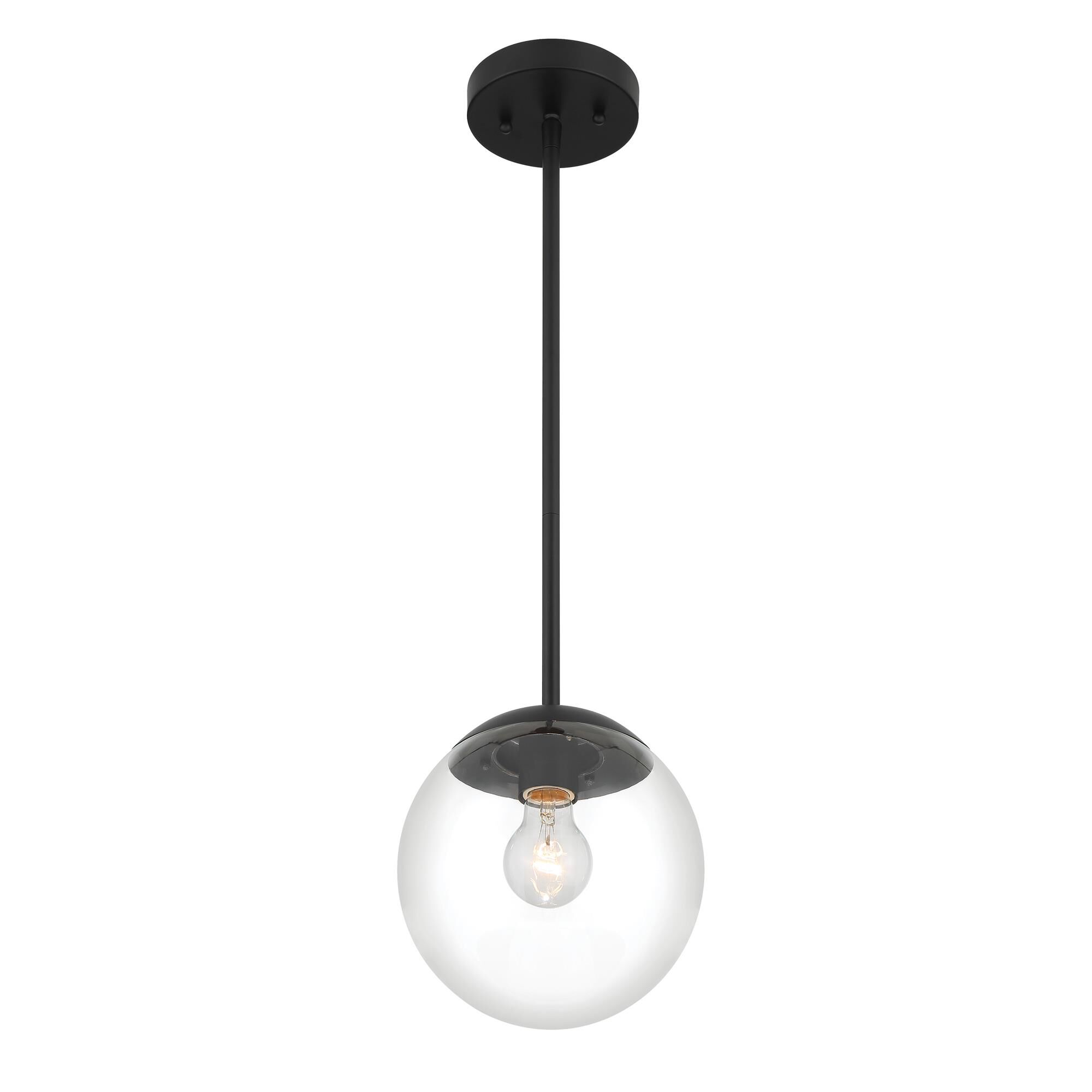 Shown in Coal finish and Clear glass