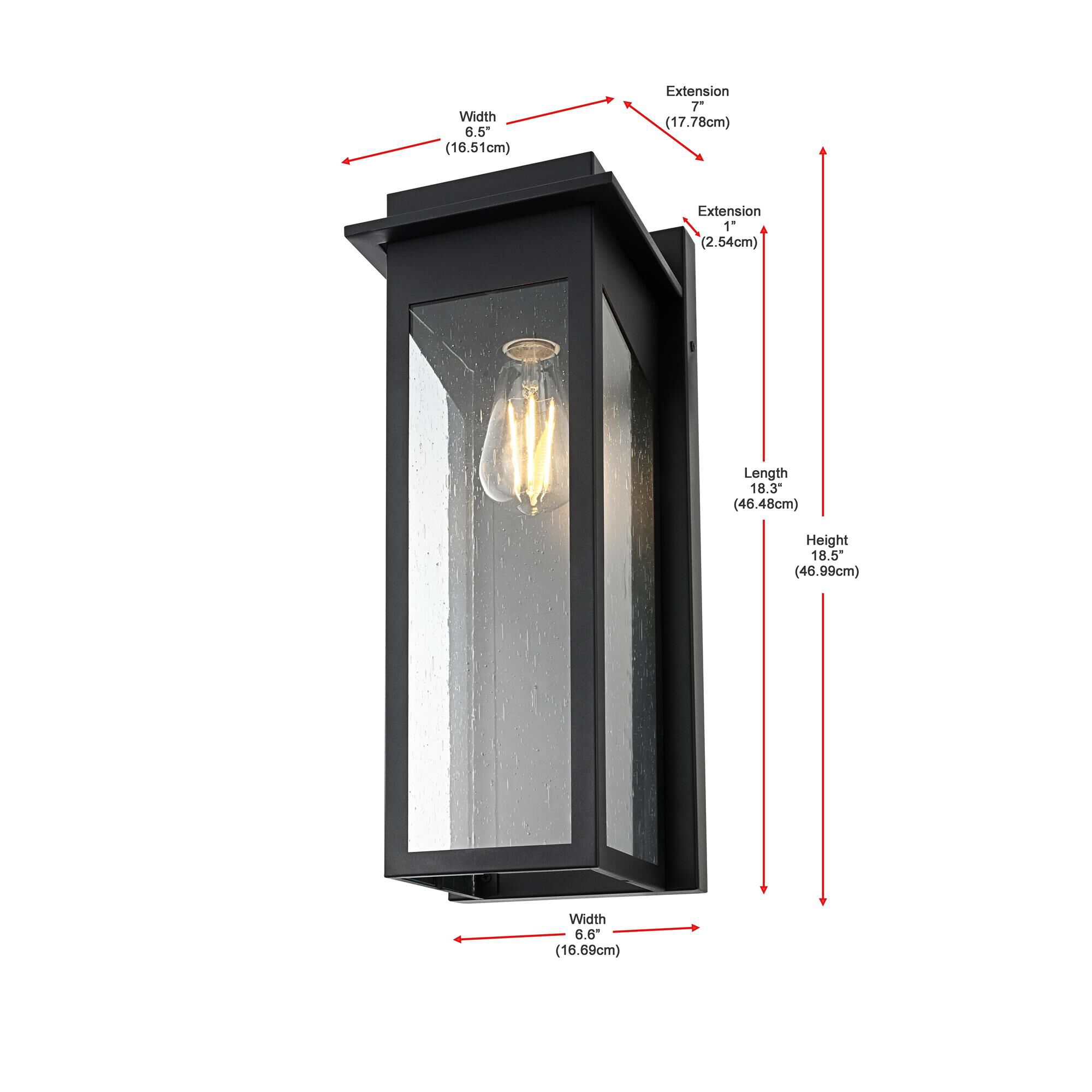 Dunton 7 Inch Outdoor Wall Light by Elegant Lighting