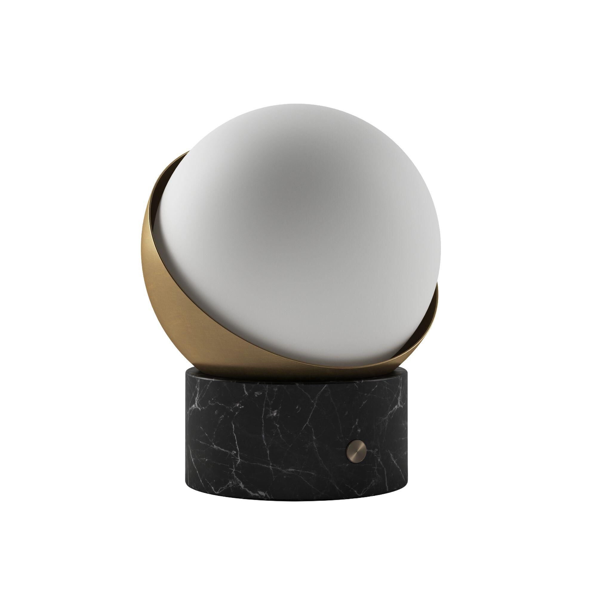 Shown in Black Marble and Brushed Brass finish