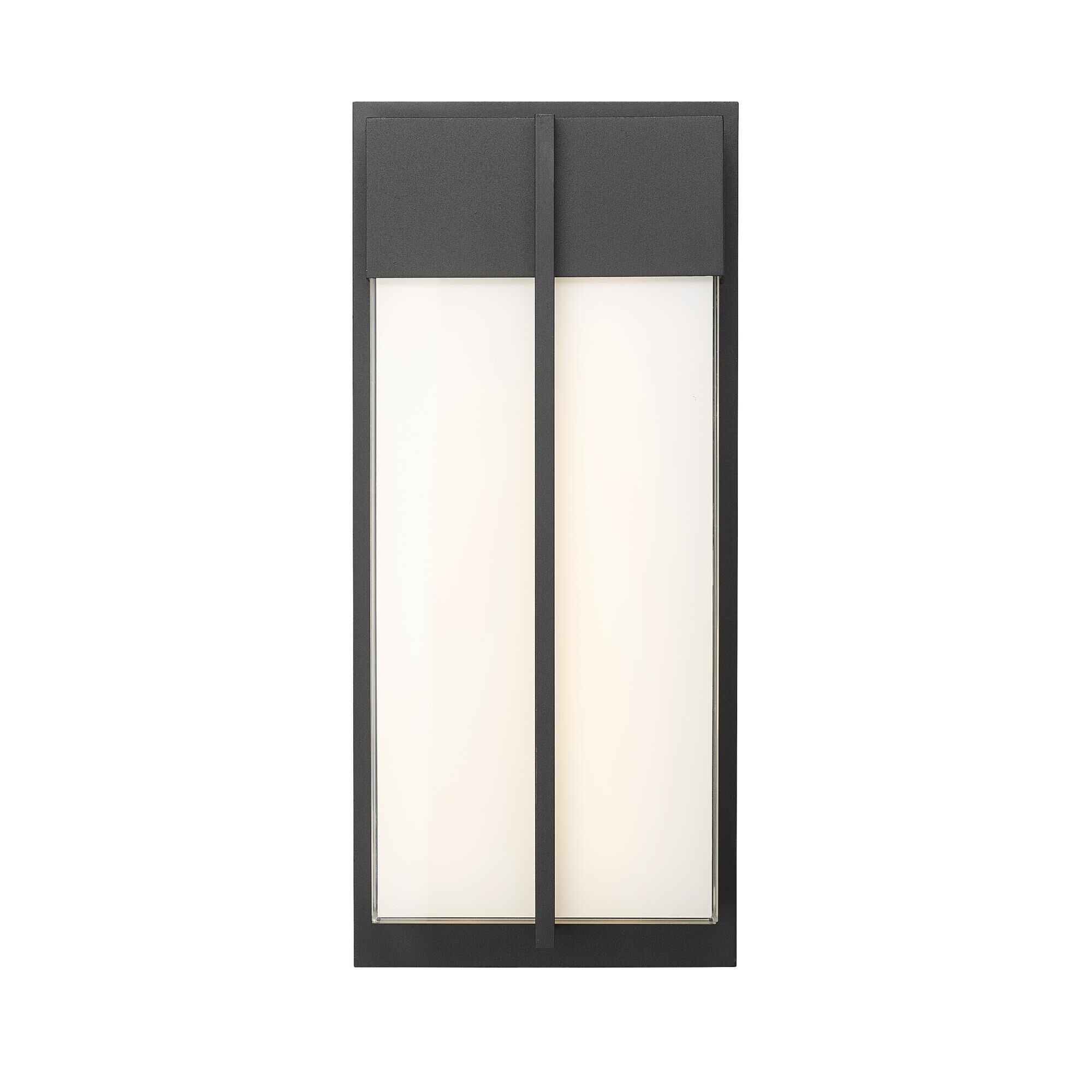 Shown in Black finish and Gloss Opal glass and Gloss Opal shade